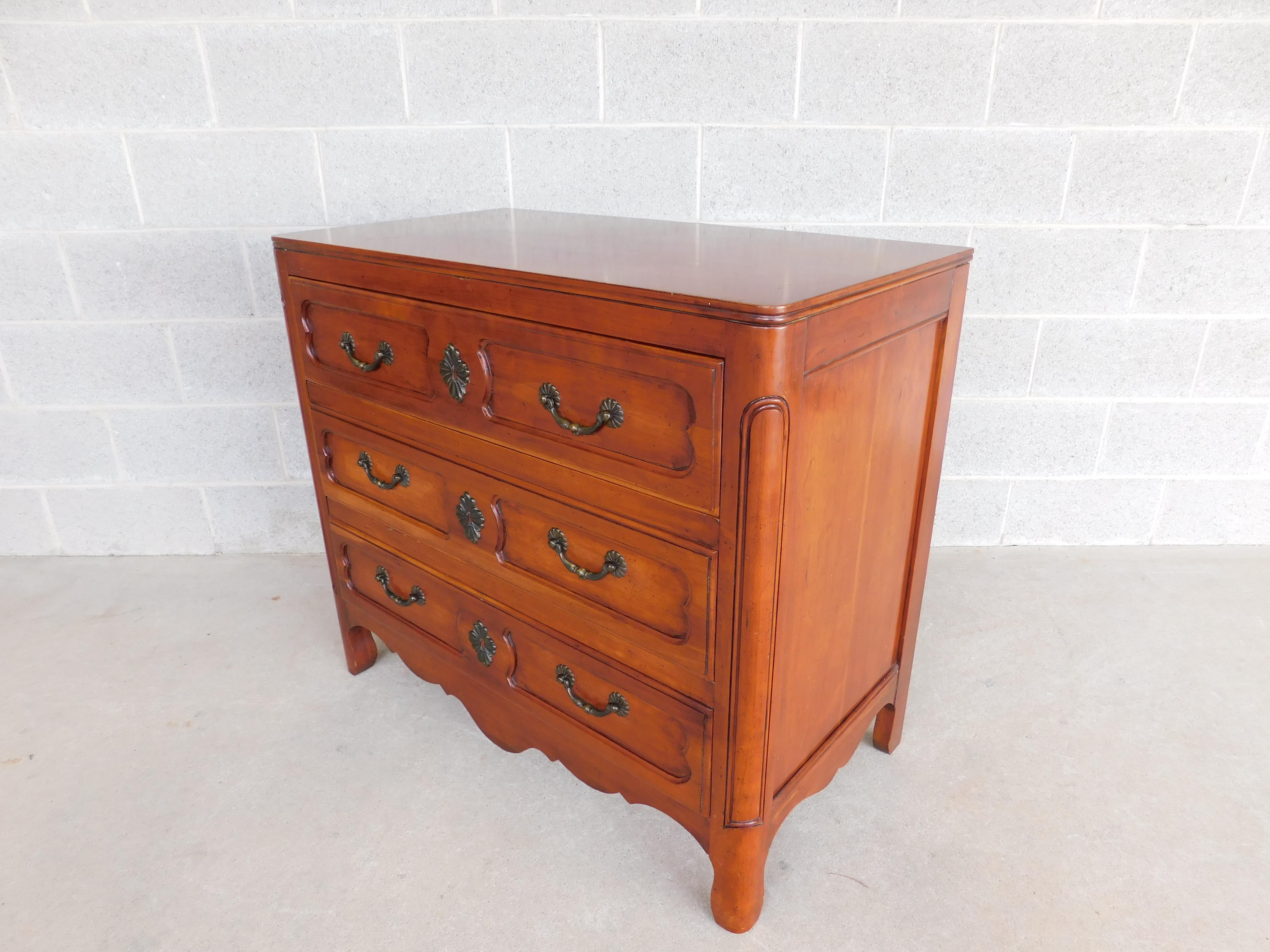 John Widdicomb French Country Style 3 Drawer Commode 3