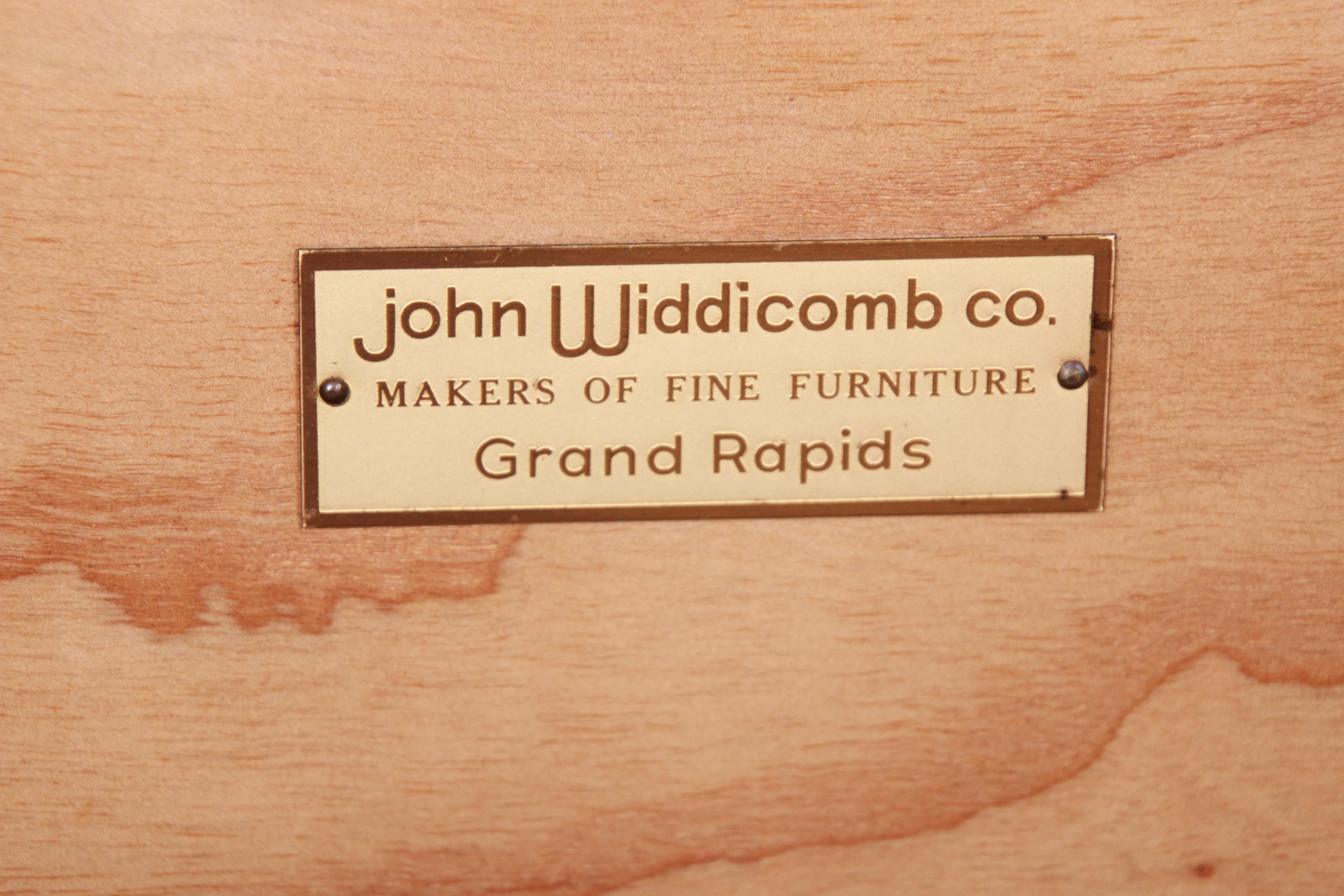 John Widdicomb French Provincial Louis XV Carved Oak King Size Headboard 3