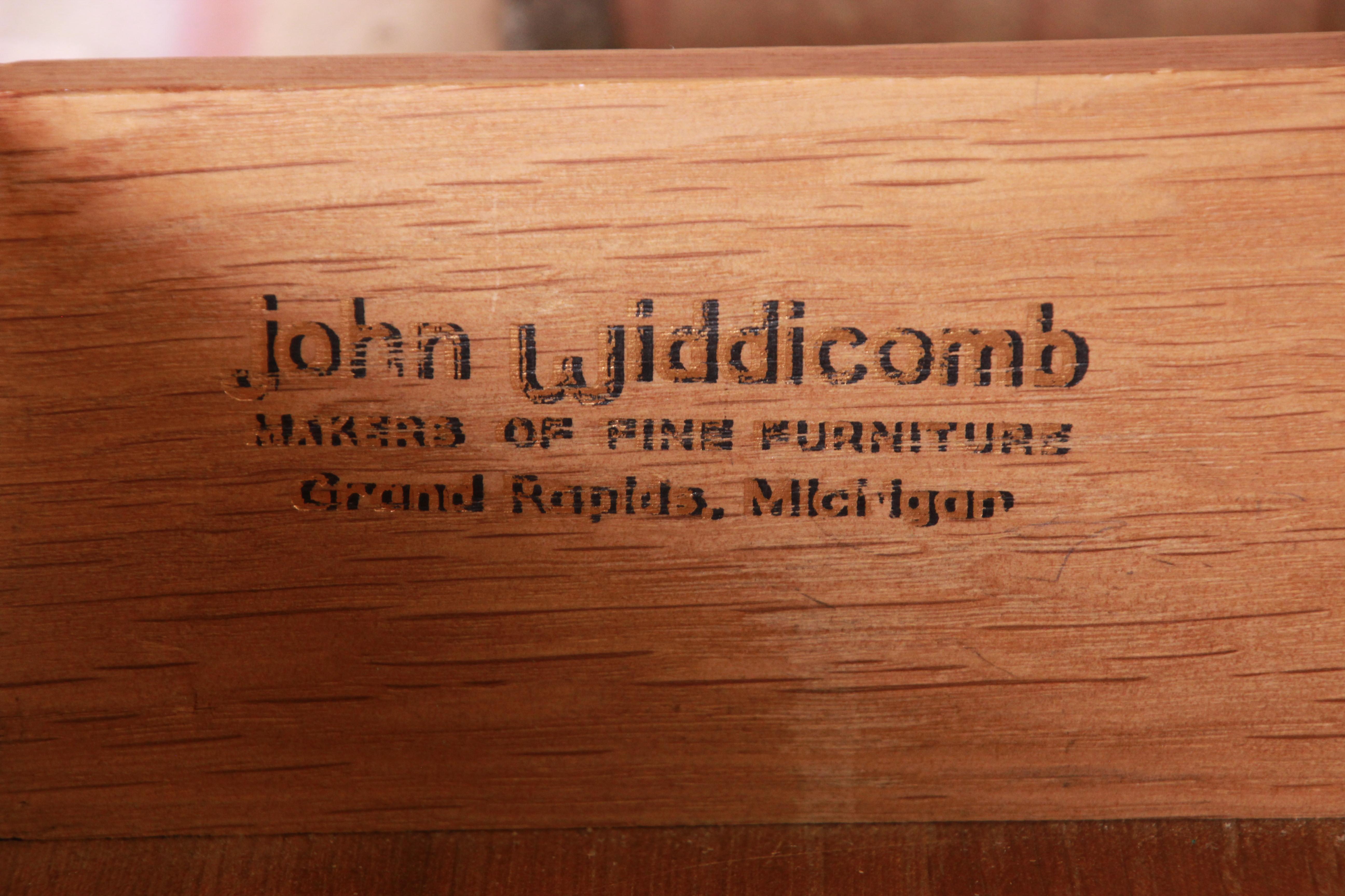 John Widdicomb French Provincial Louis XV Carved Oak Semainier 10