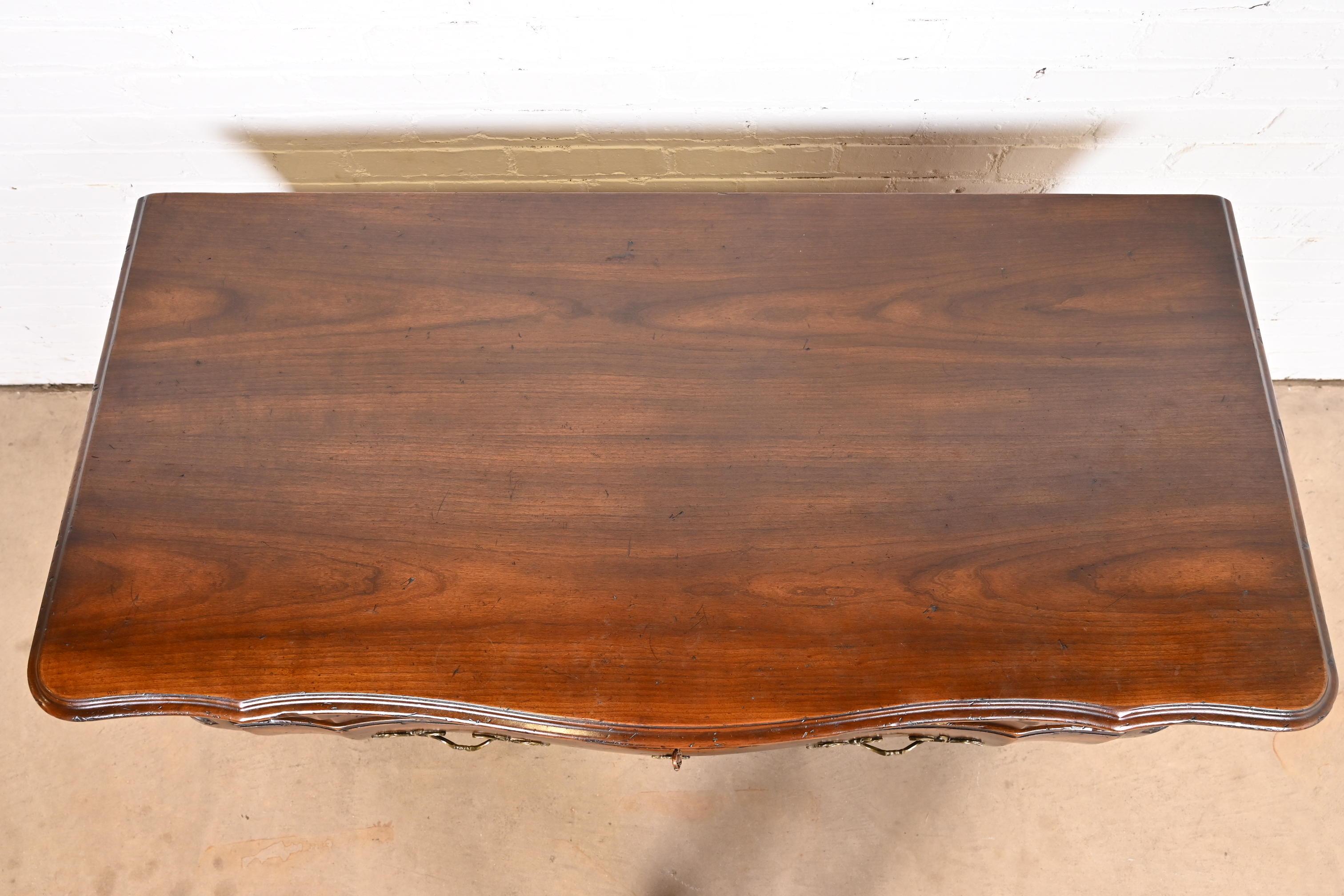 John Widdicomb French Provincial Louis XV Carved Walnut Chest of Drawers 4