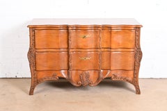 John Widdicomb French Provincial Louis XV Cherry Commode or Chest of Drawers