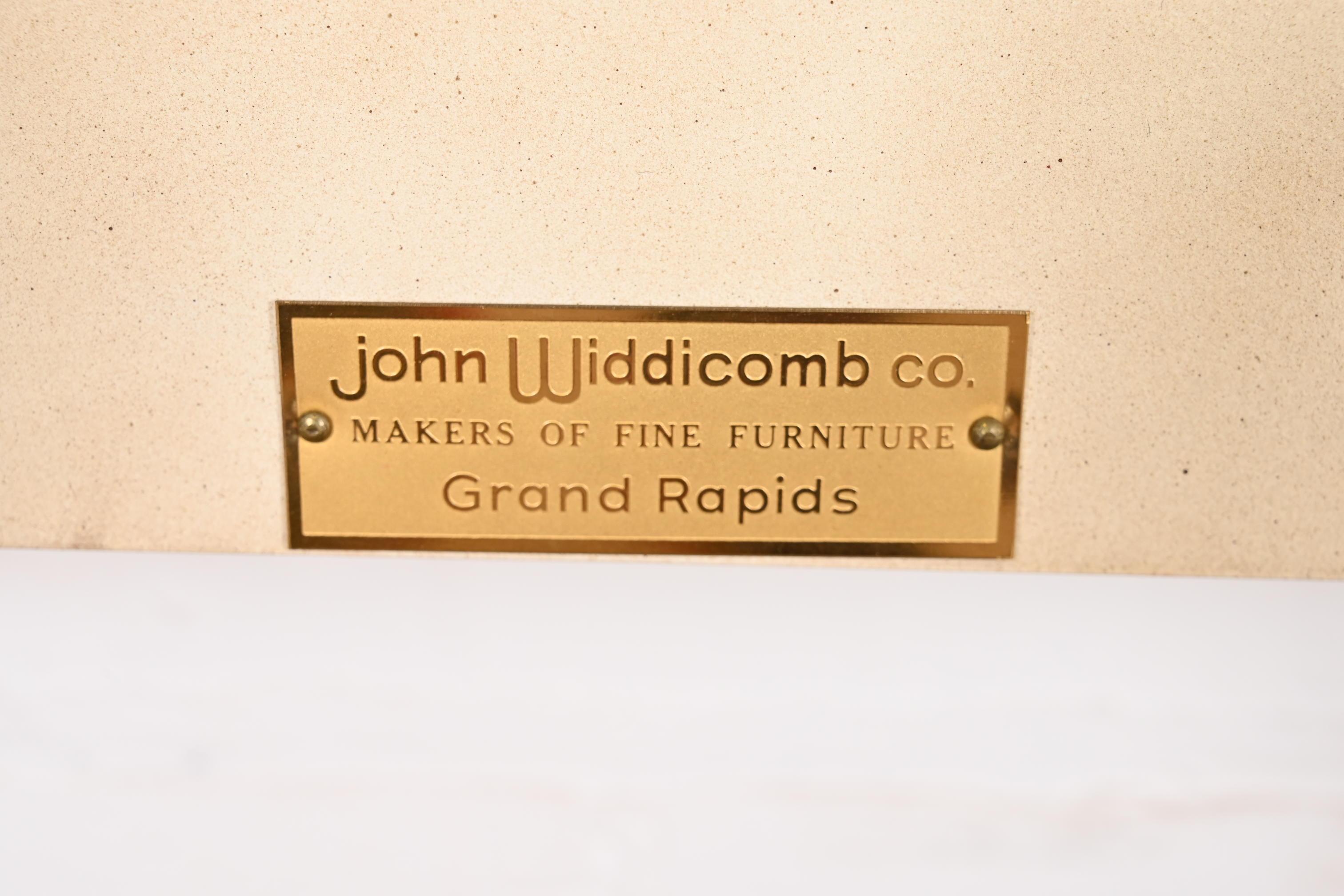 John Widdicomb French Provincial Louis XV Cream Lacquered King Size Headboard 5
