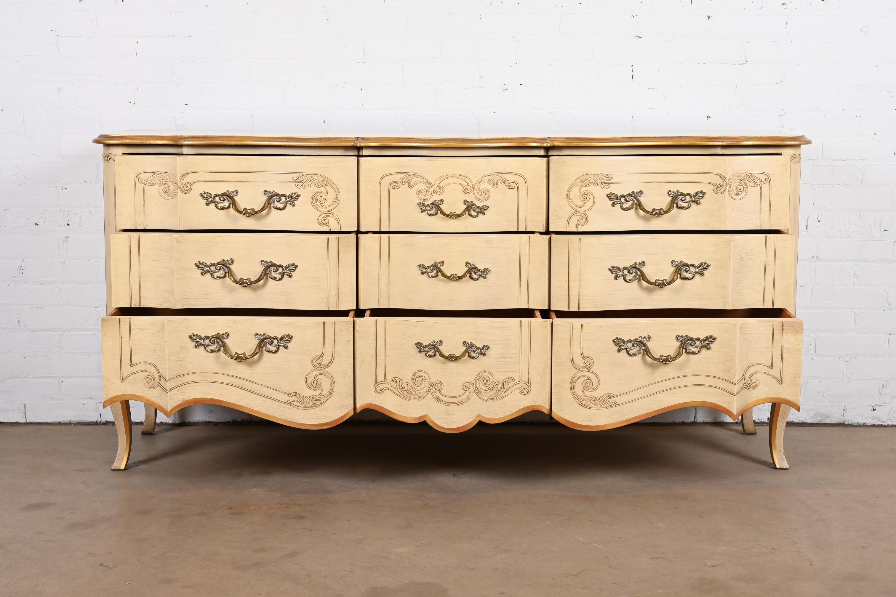 John Widdicomb Französische Provence Louis XV Kommode oder Anrichte, ca. 1950er Jahre (20. Jahrhundert)