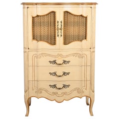John Widdicomb French Provincial Louis XV Highboy Dresser, circa 1950s