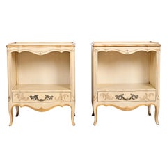 John Widdicomb French Provincial Louis XV Nightstands, Circa 1950s