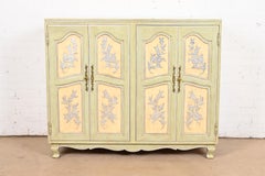 Commode peinte Louis XV de style provincial français John Widdicomb, Circa 1950s