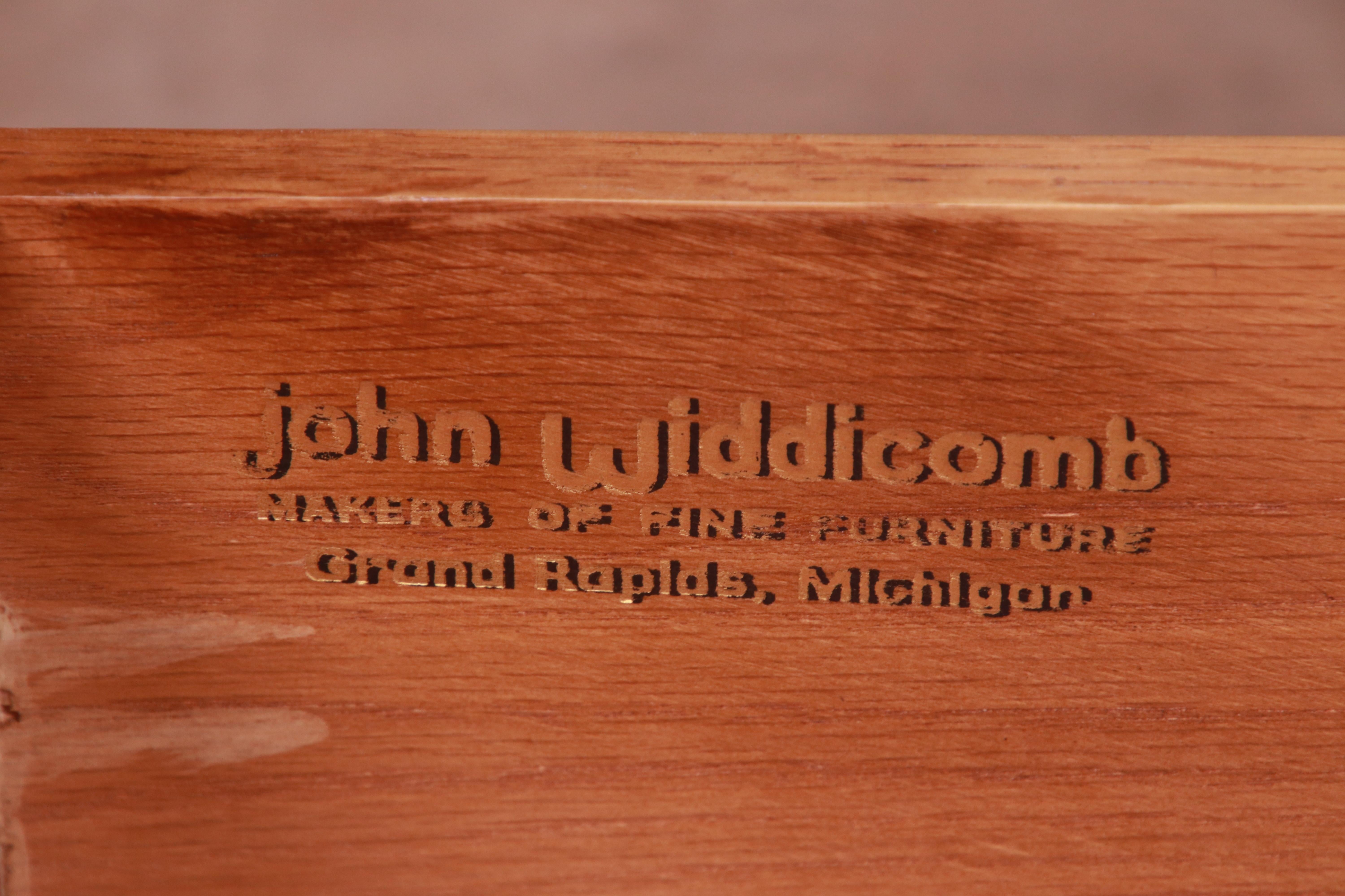 John Widdicomb French Provincial Louis XV Solid Walnut Triple Dresser, 1960s 11