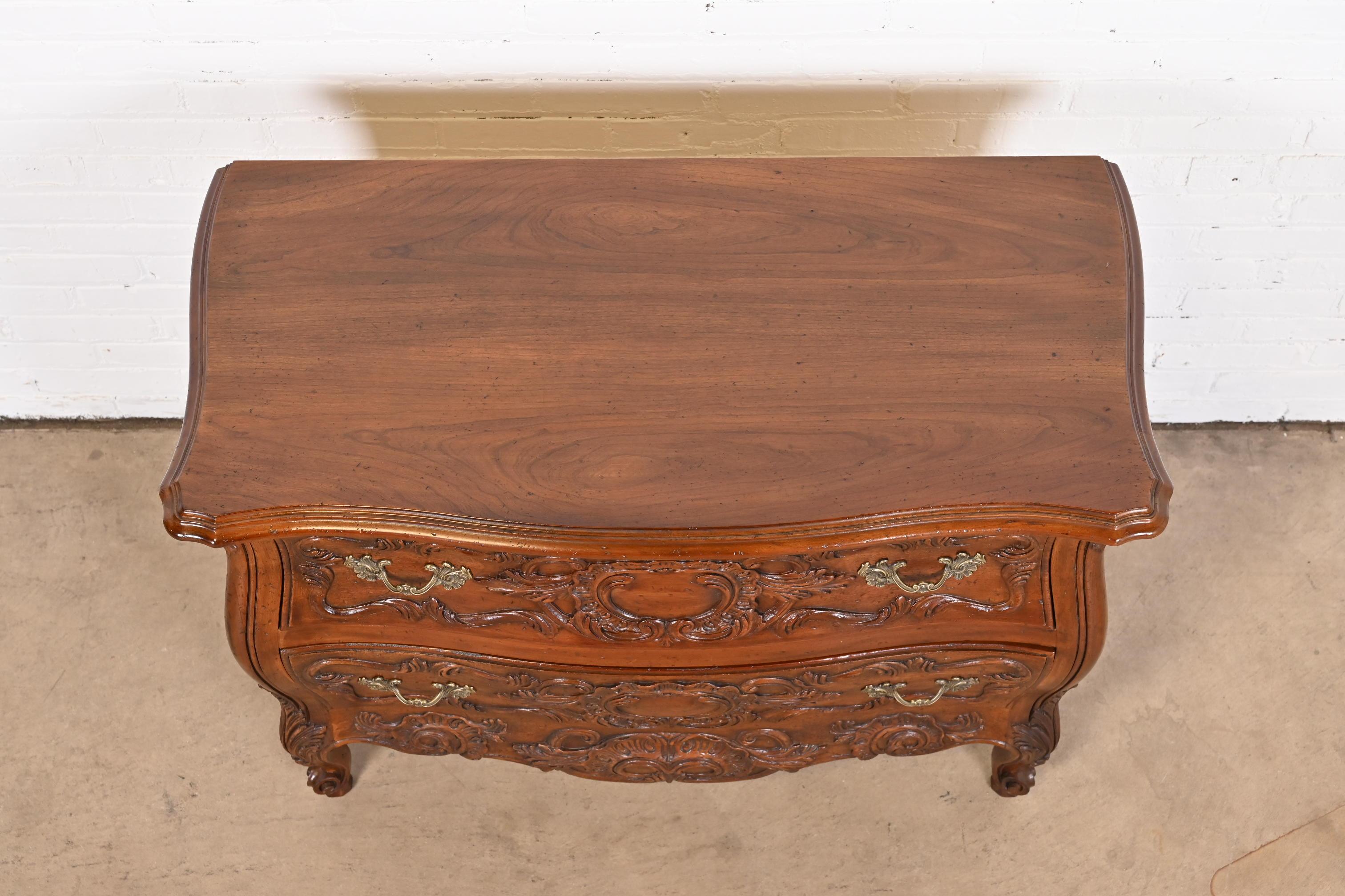 John Widdicomb French Provincial Louis XV Walnut Commode or Chest of Drawers 7