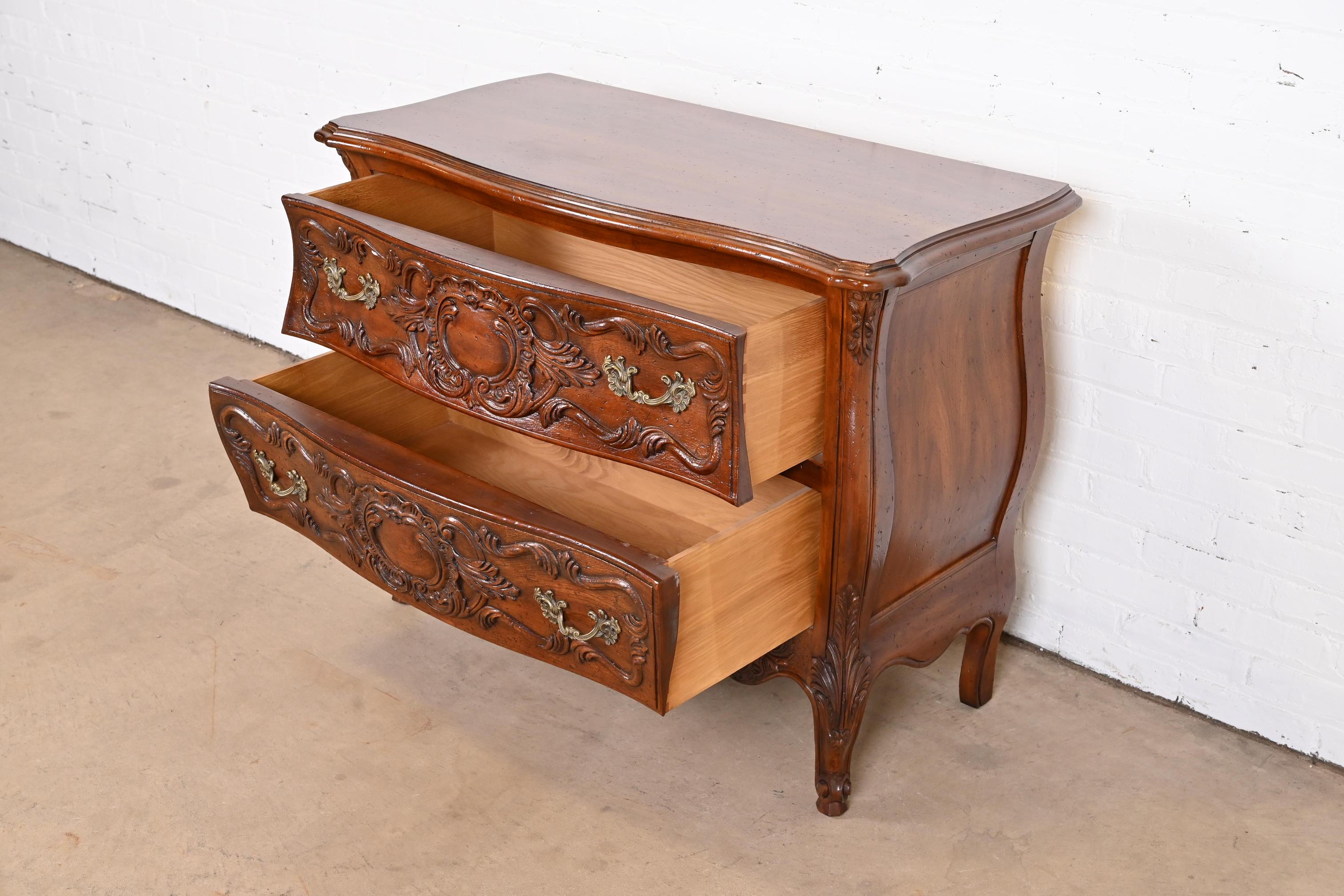 John Widdicomb French Provincial Louis XV Walnut Commode or Chest of Drawers 2