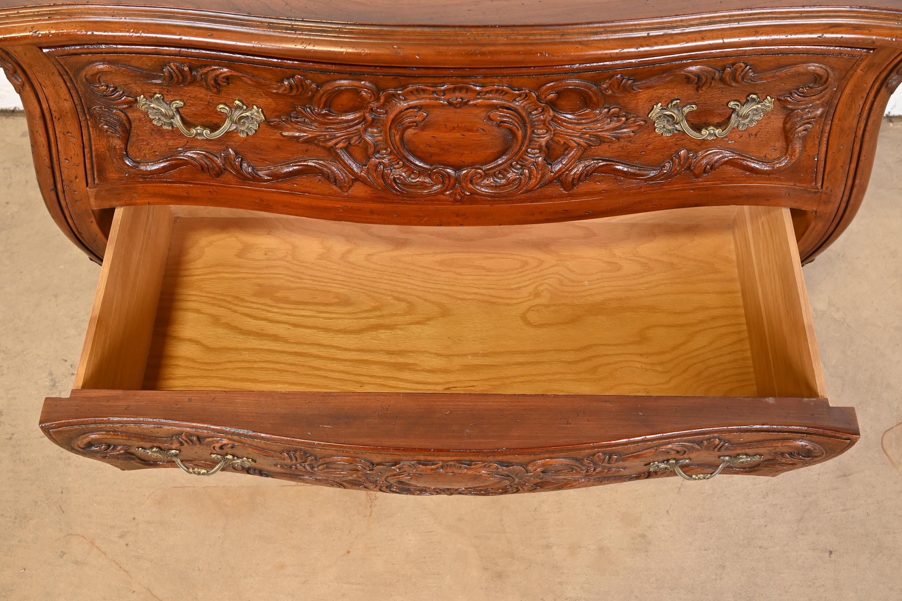 John Widdicomb French Provincial Louis XV Walnut Commode or Chest of Drawers 3