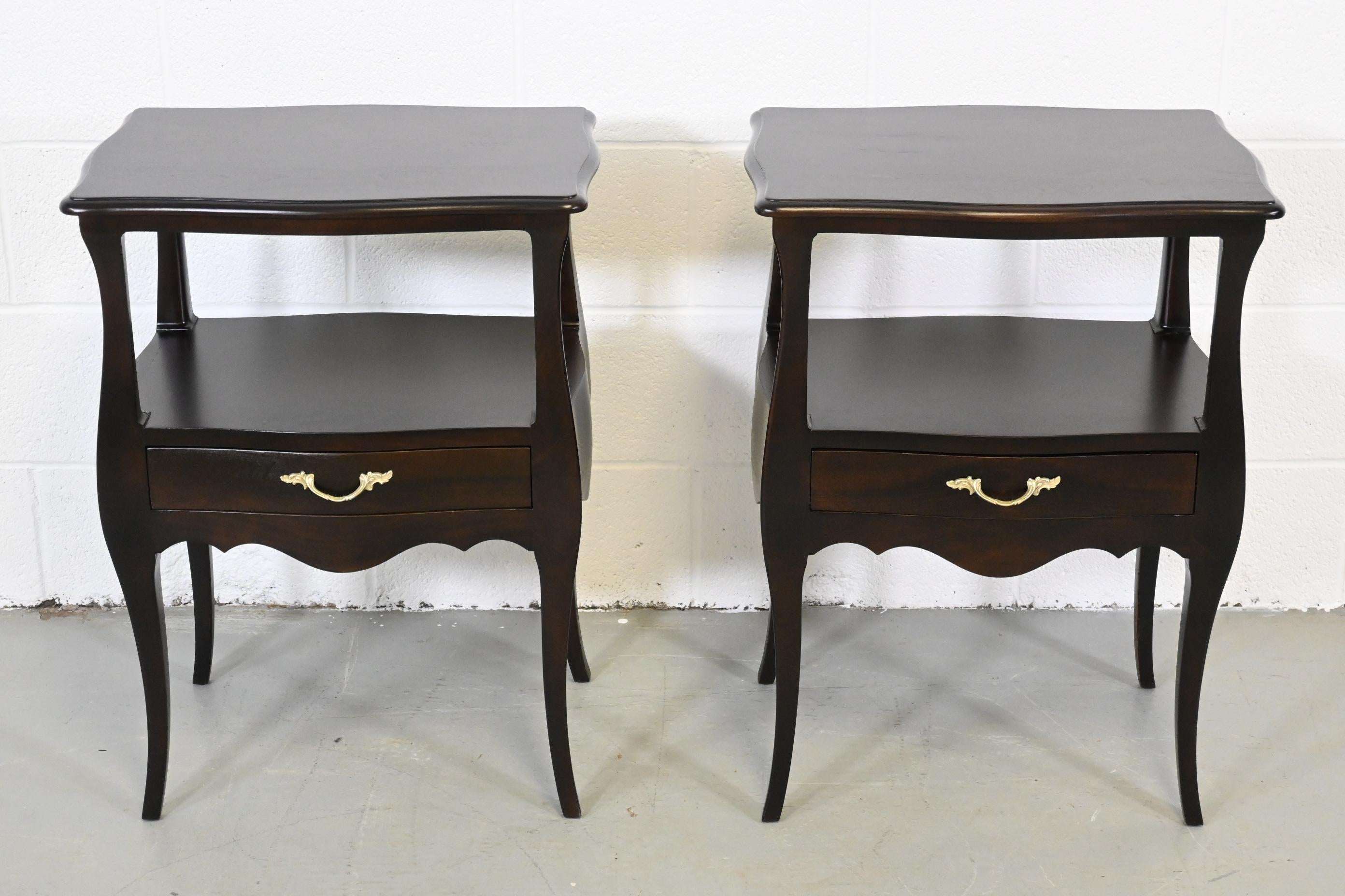 Mid-20th Century John Widdicomb French Provincial Nightstands - Set of 2 For Sale
