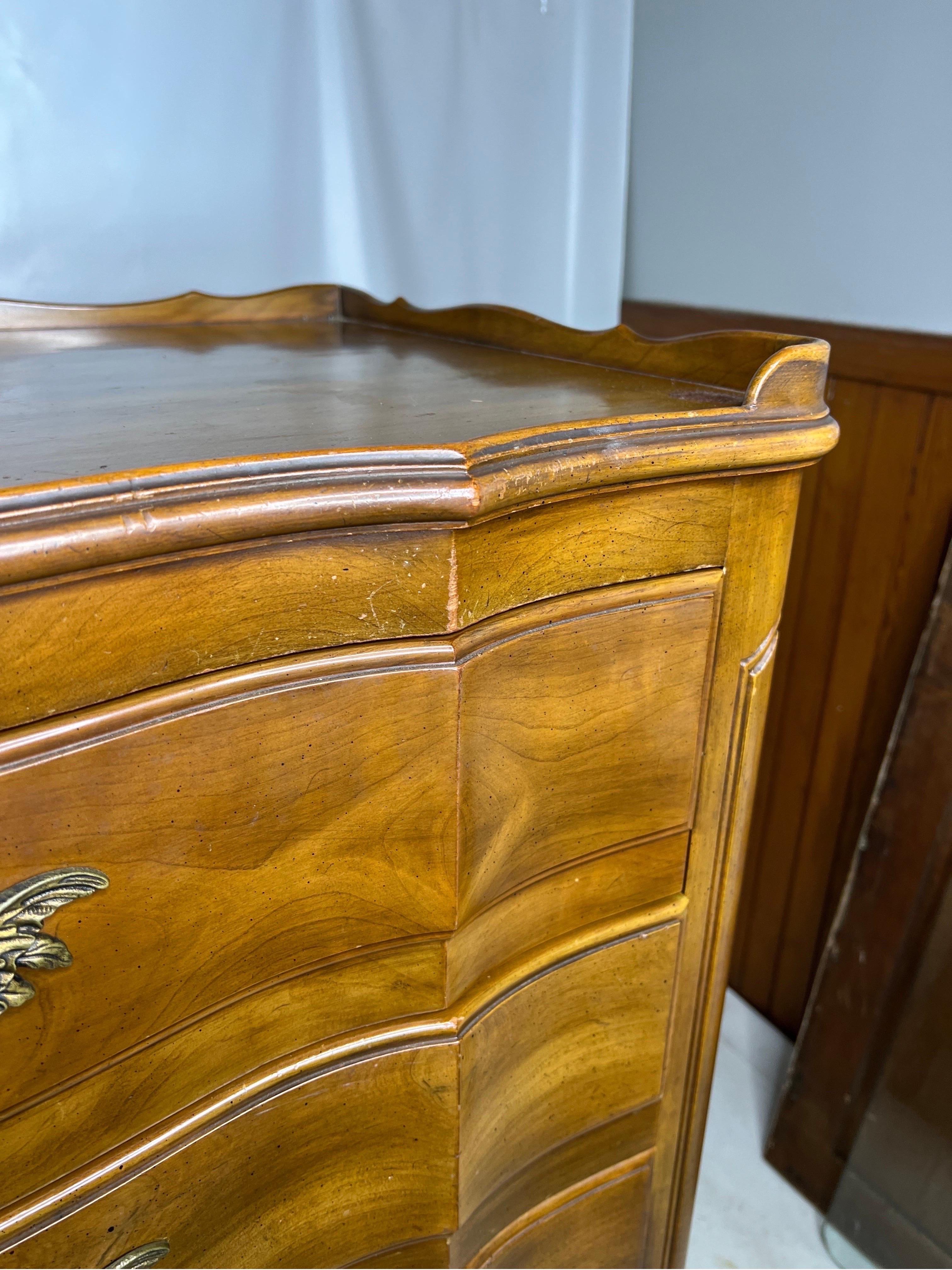 Late 20th Century John Widdicomb French Provincial Style Tall Chest Dresser For Sale