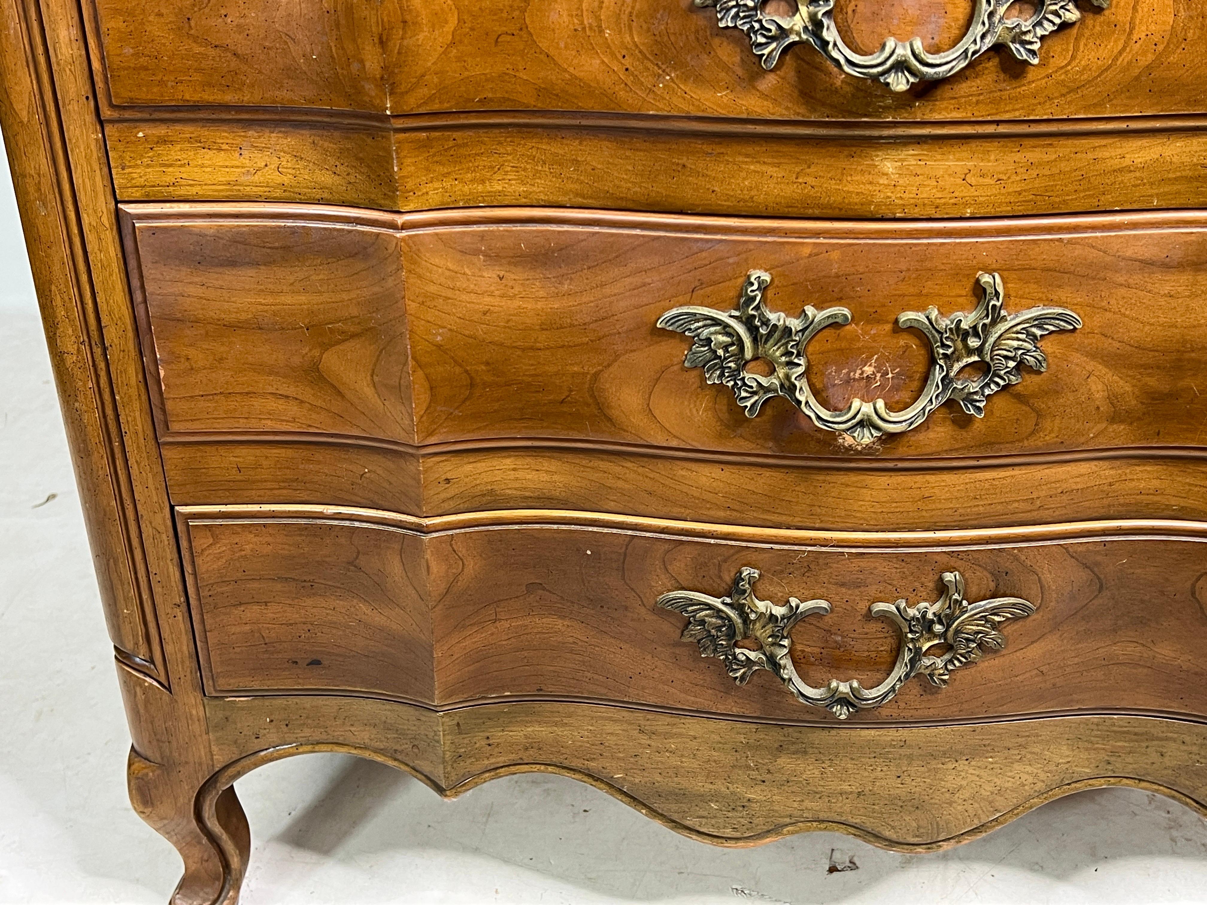 John Widdicomb French Provincial Style Tall Chest Dresser For Sale 1