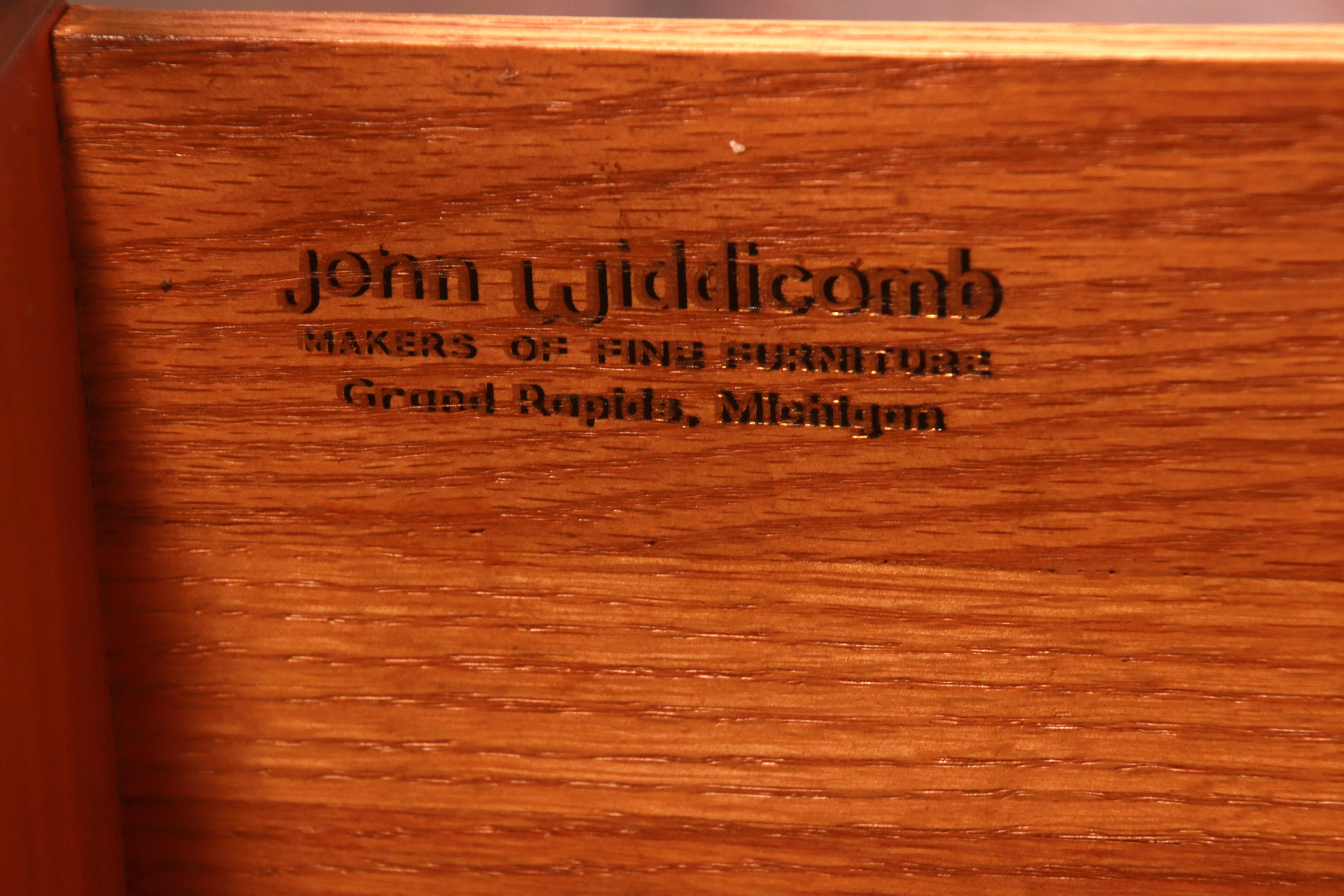 John Widdicomb French Regency Burled Walnut Long Dresser or Credenza, Refinished 8