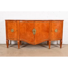John Widdicomb Credenza Regency Luigi XVI in legno di radica e ottone