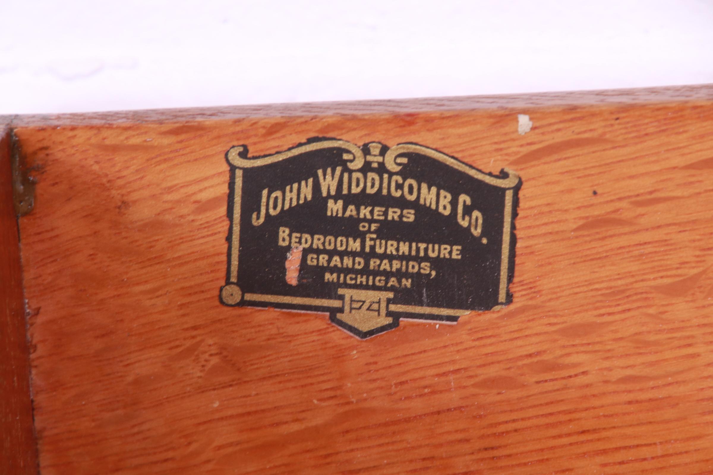 John Widdicomb French Regency Louis XVI Carved Walnut Vanity or Writing Desk 4