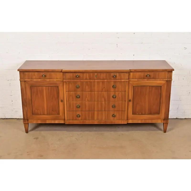 American John Widdicomb French Regency Louis XVI Fruitwood Sideboard Credenza, Circa 1960 For Sale