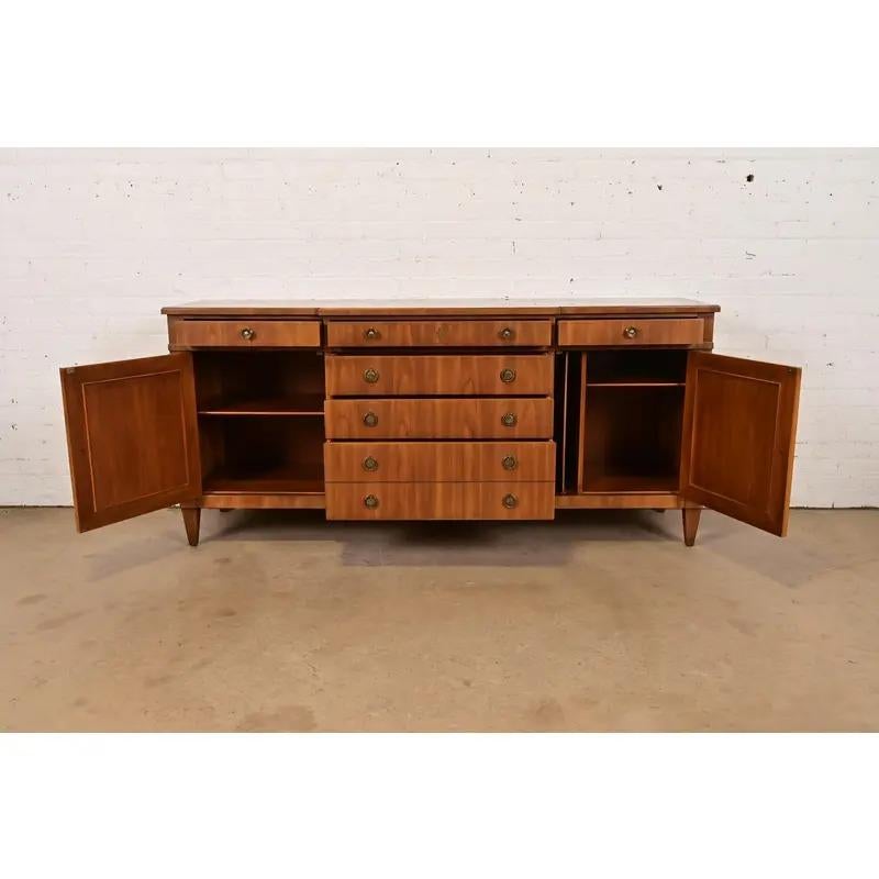 John Widdicomb French Regency Louis XVI Fruitwood Sideboard Credenza, Circa 1960 For Sale 1