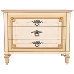 John Widdicomb French Regency Louis XVI Painted Bachelor Chest, Circa 1960s