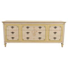 John Widdicomb French Regency Louis XVI Painted Triple Dresser, Circa 1960s