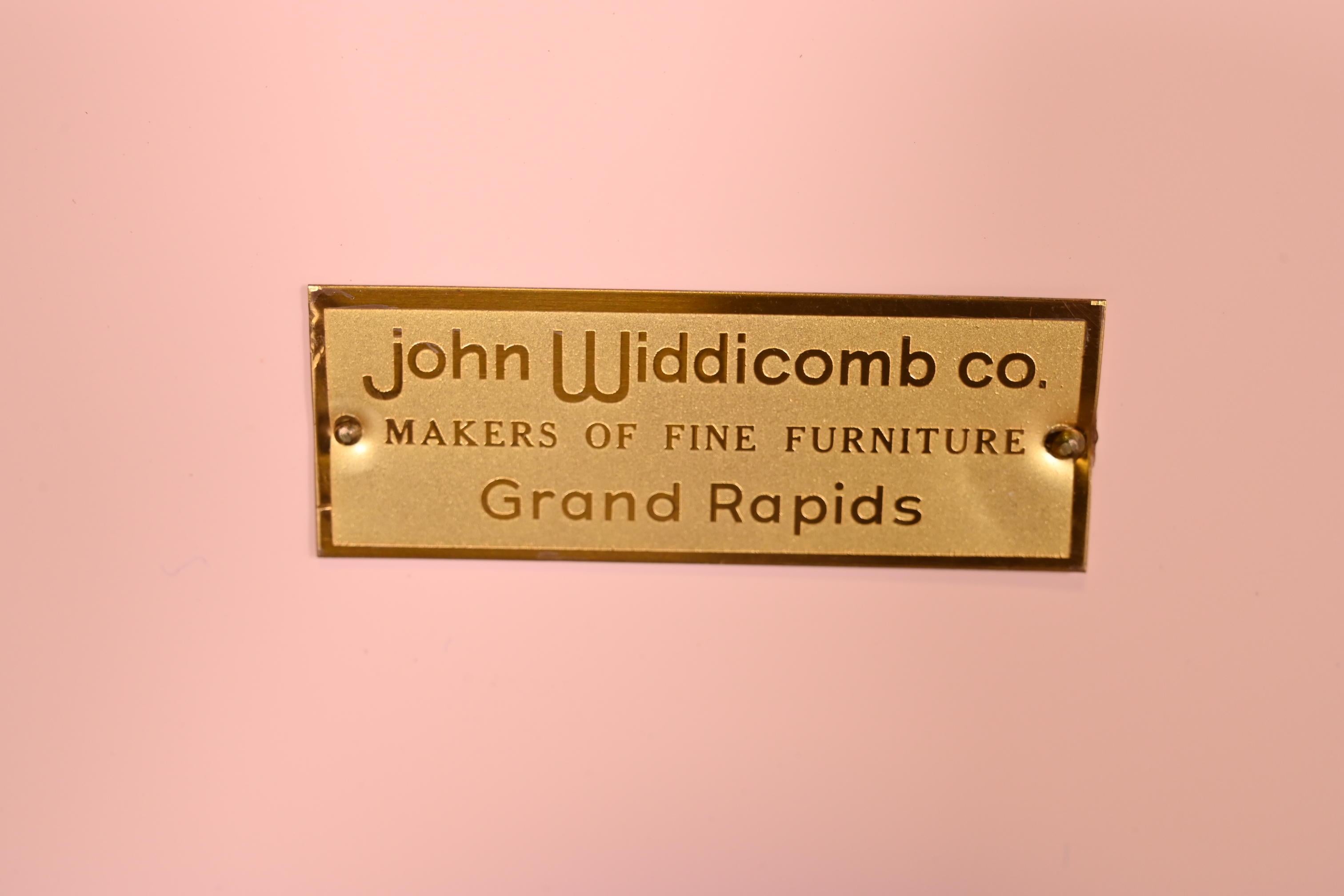 John Widdicomb French Regency Louis XVI Pink Lacquered King Size Headboard For Sale 5