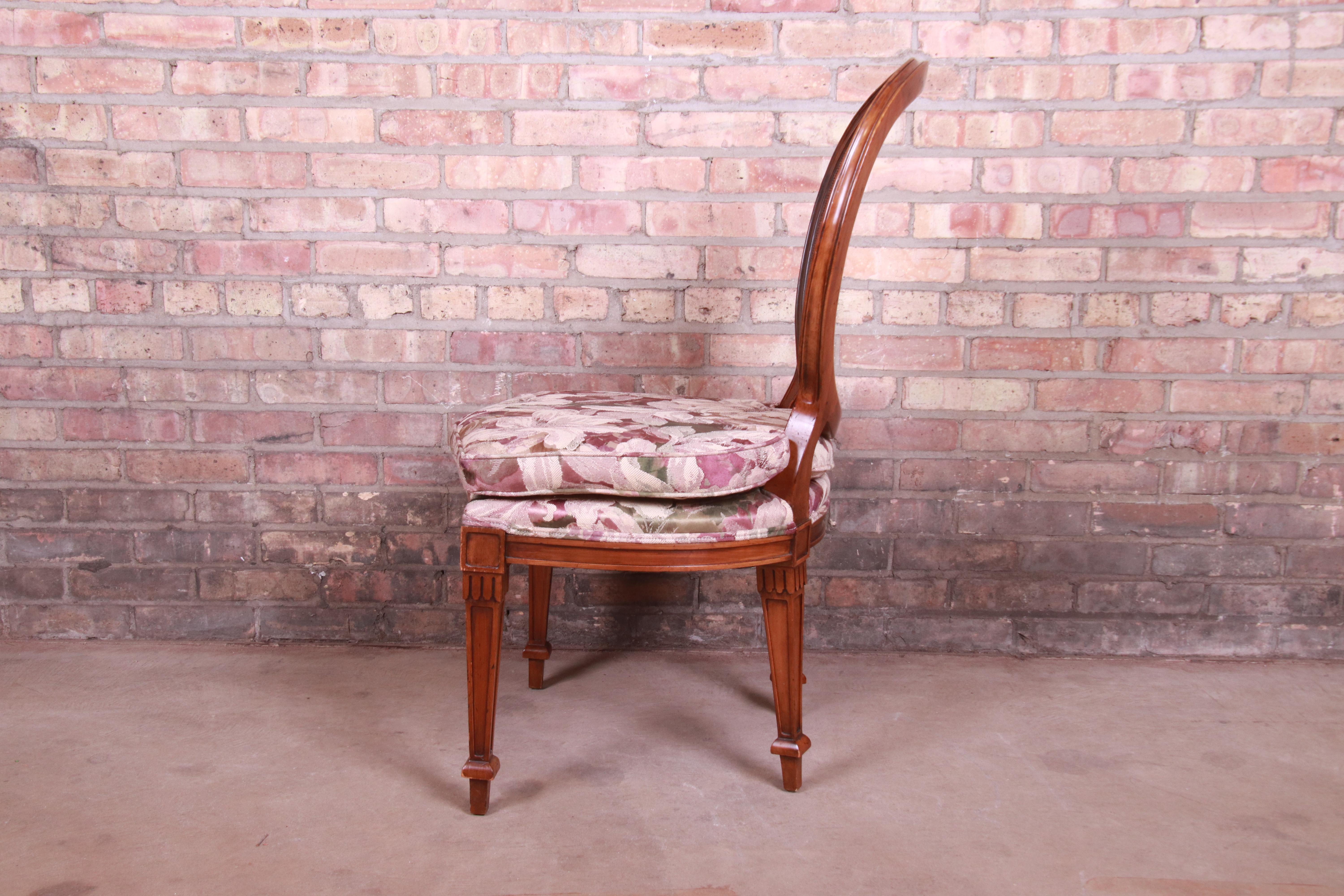 John Widdicomb French Regency Walnut and Cane Dining Chairs, Set of Six 5