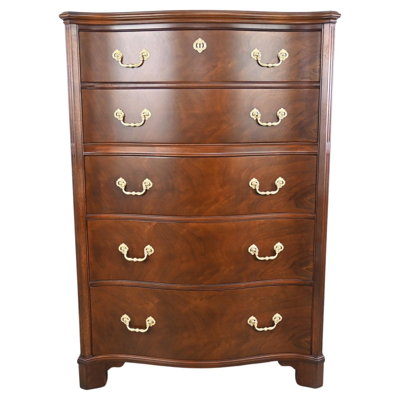 John Widdicomb Furniture Traditional Hepplewhite Highboy Dresser