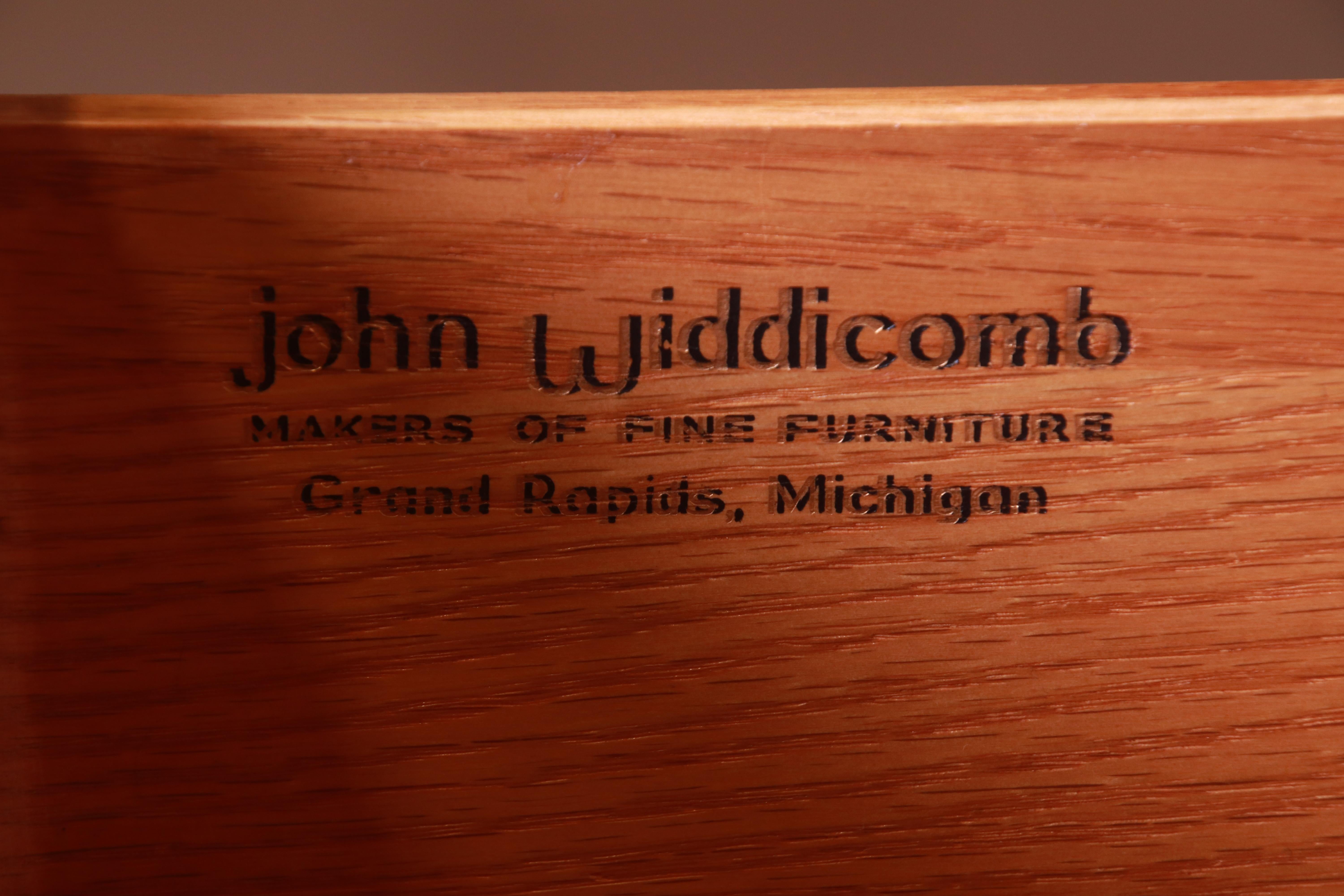 John Widdicomb Hollywood Regency Black Lacquered Triple Dresser, Refinished 9