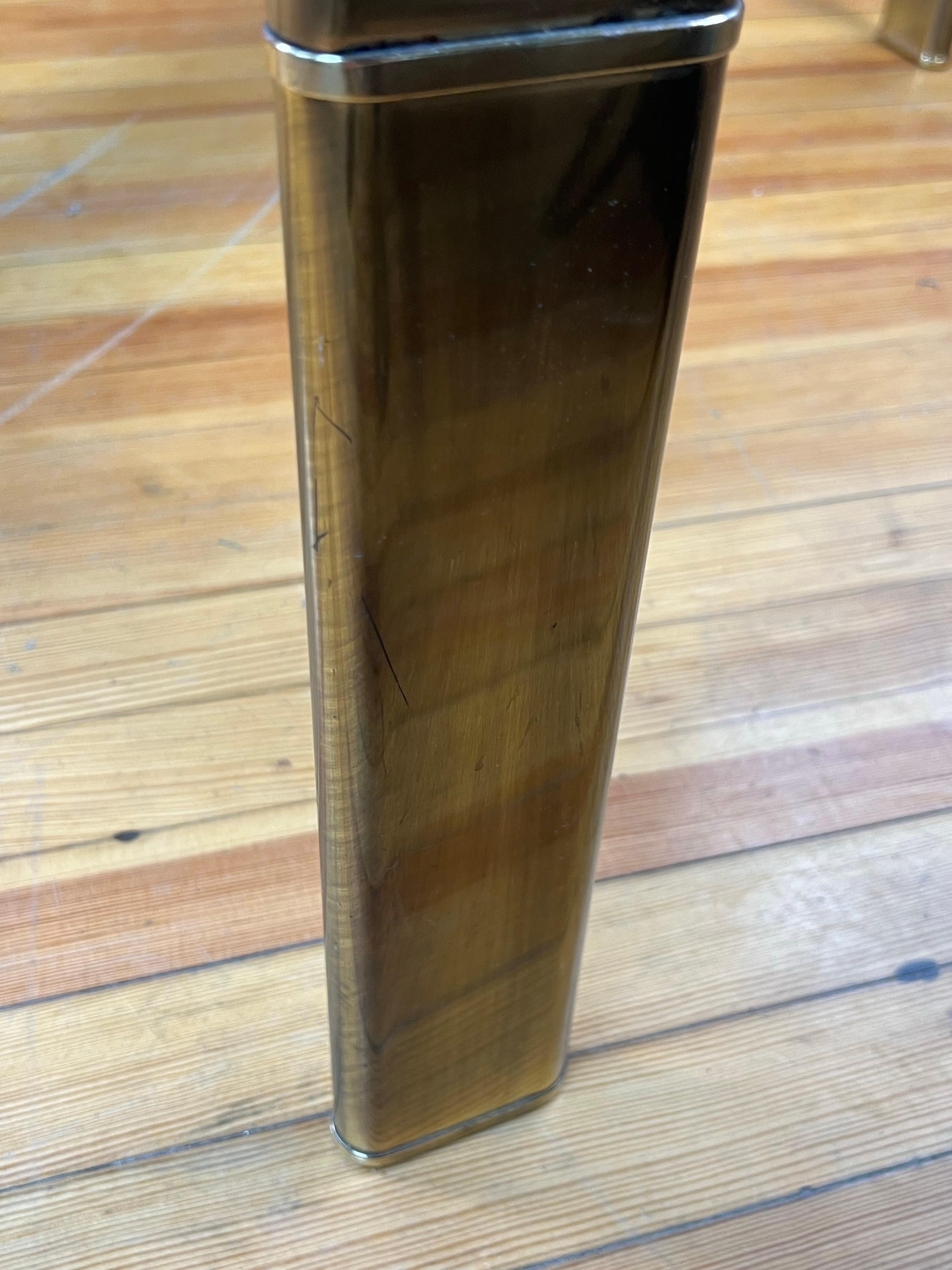 John Widdicomb Hollywood Regency Brass and Glass Cocktail Table For Sale 5