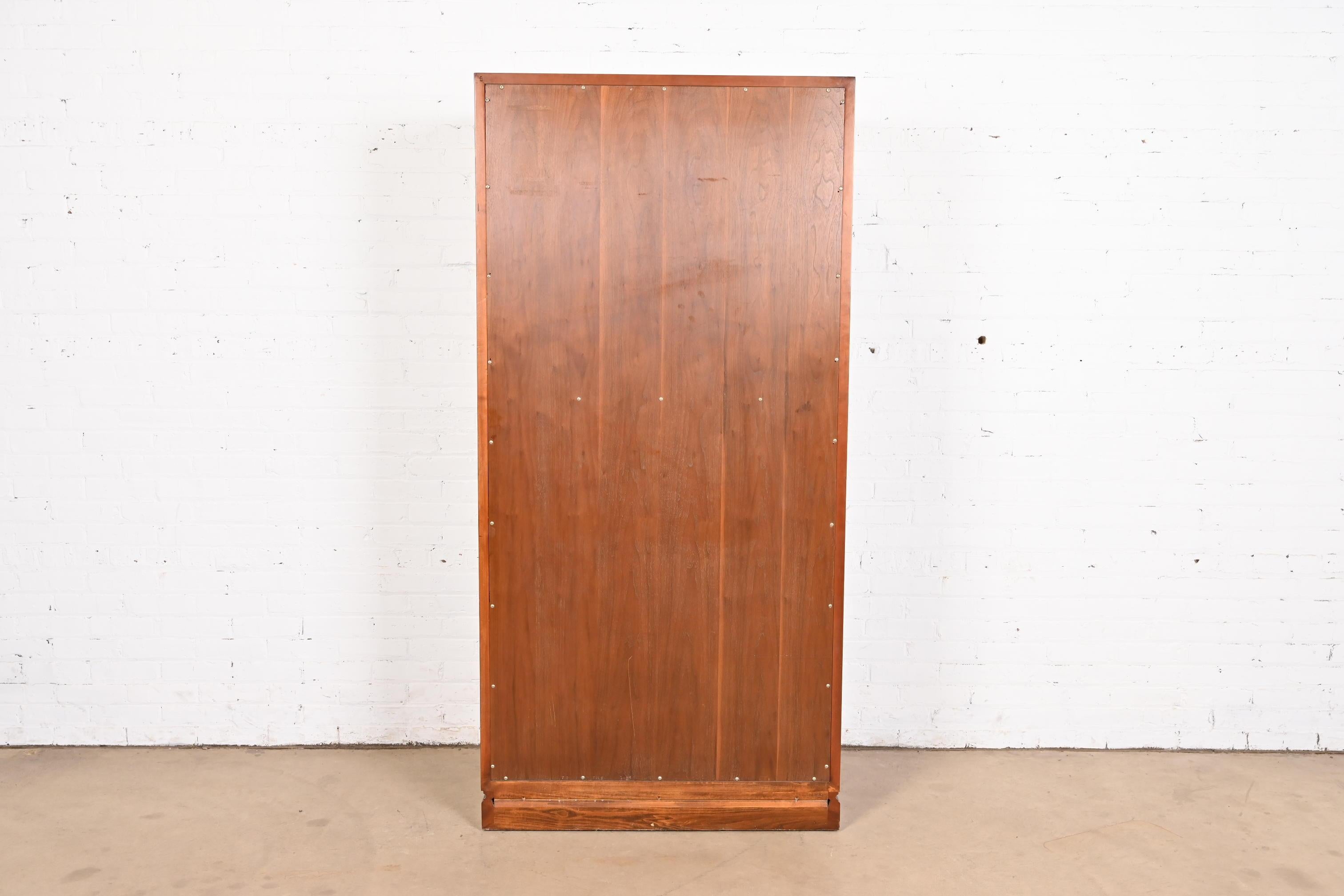 John Widdicomb Hollywood Regency Chinoiserie Burl Wood Armoire Dresser Or Chest 6