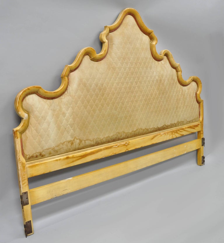 John Hollywood Regency French Provincial Upholstered Bed