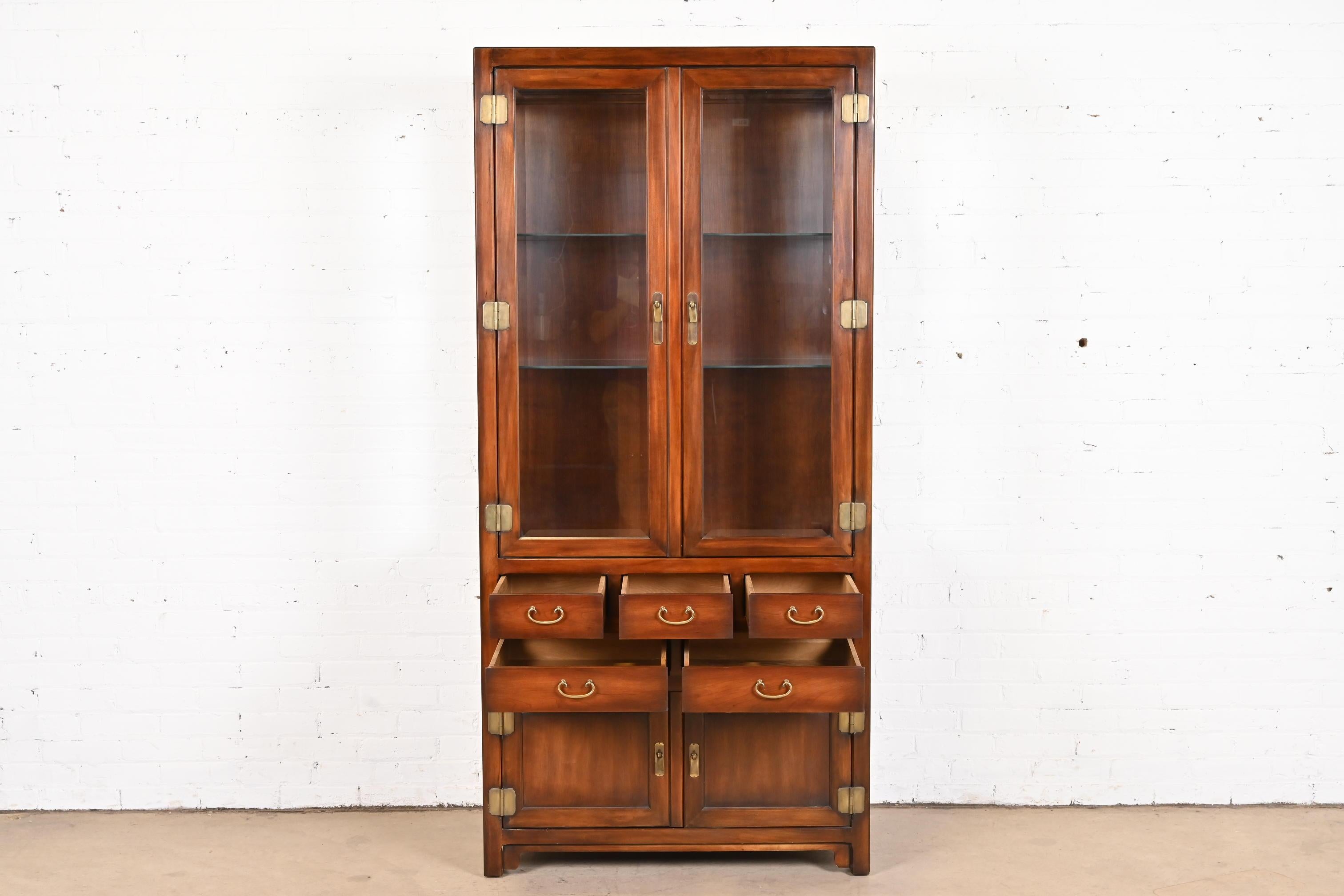 John Widdicomb Hollywood Regency Mahogany Bookcase or Display Cabinet 3