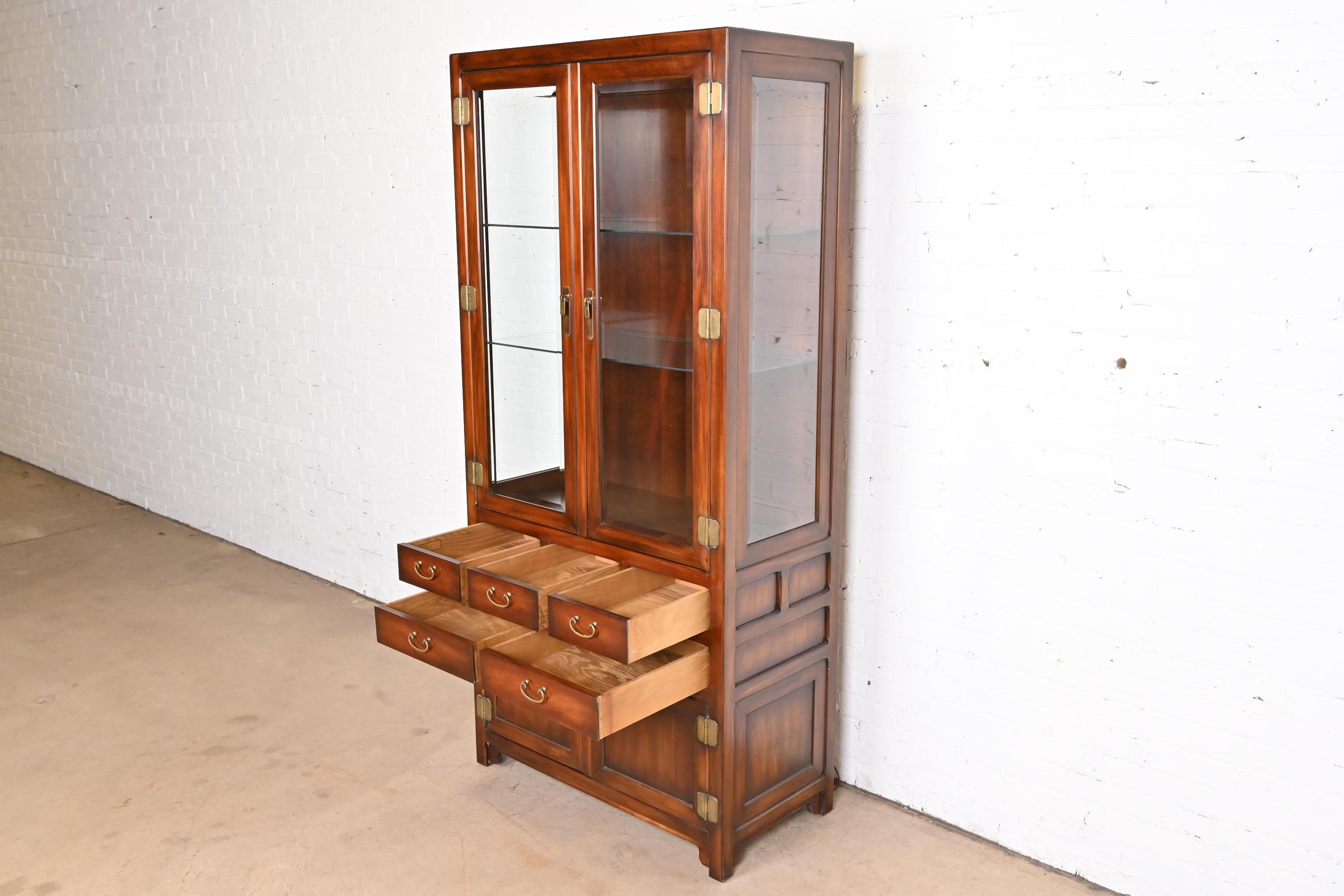 John Widdicomb Hollywood Regency Mahogany Bookcase or Display Cabinet 4