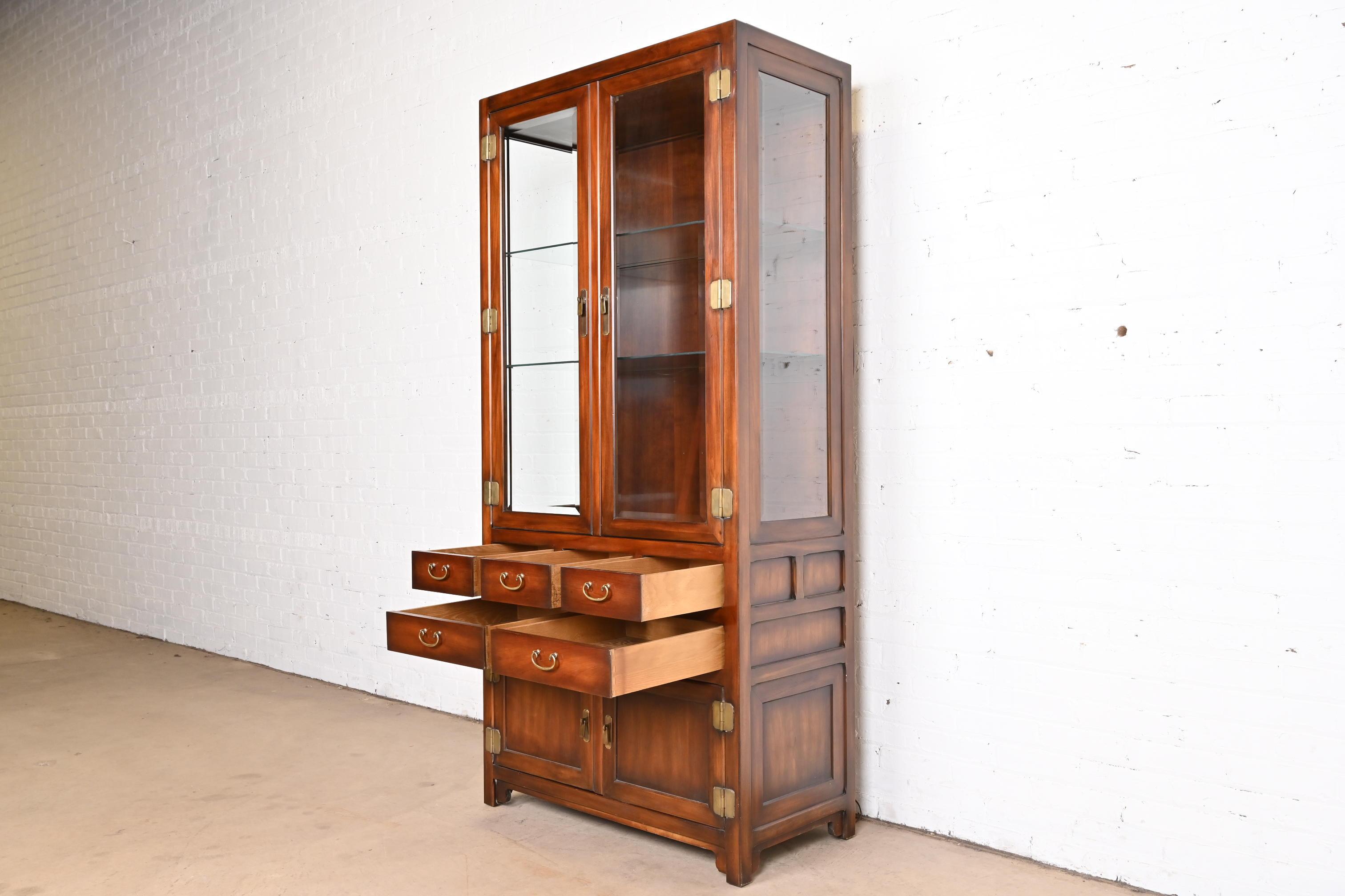 John Widdicomb Hollywood Regency Mahogany Bookcase or Display Cabinet 5
