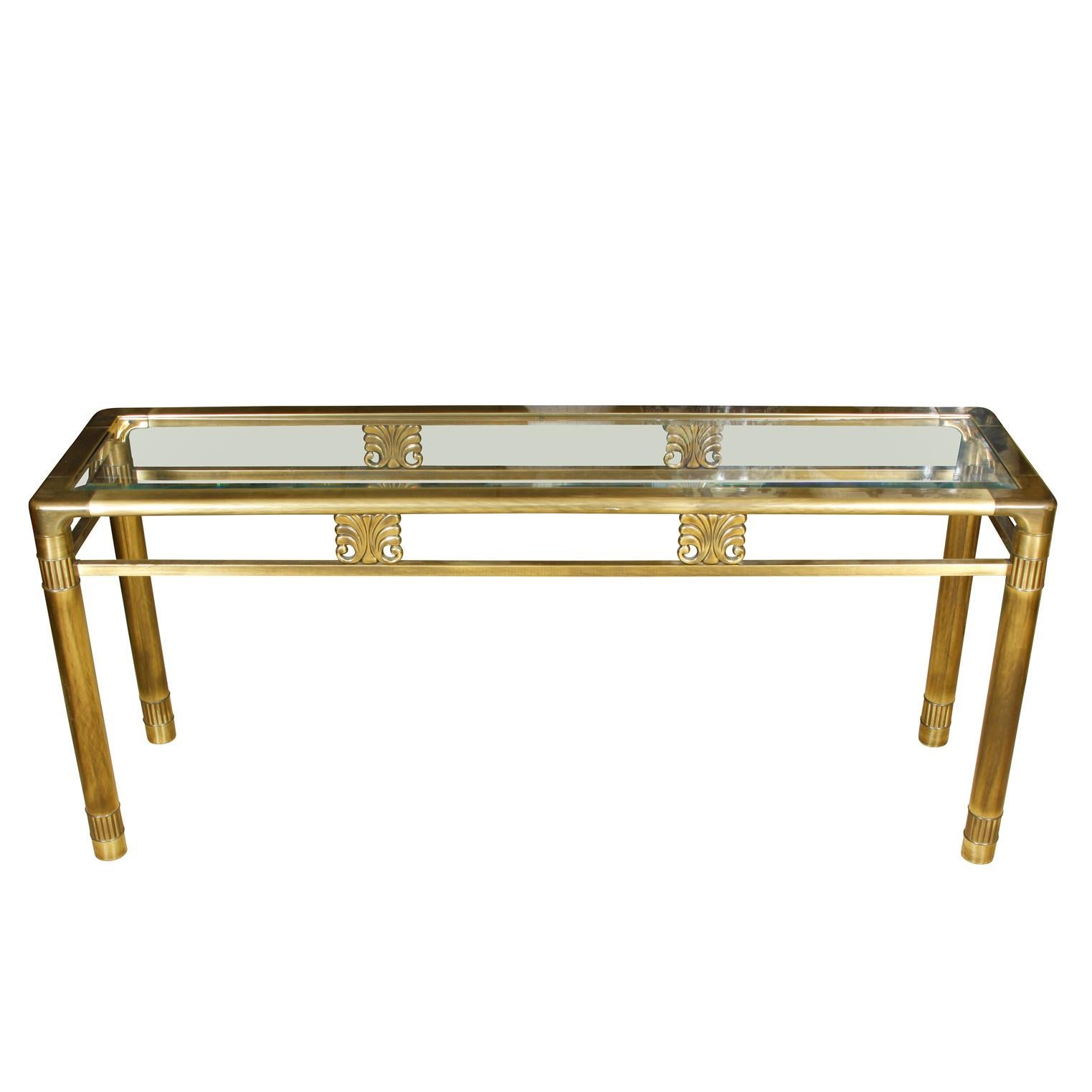 John Widdicomb Mastercraft Style Console Table In Good Condition In Locust Valley, NY