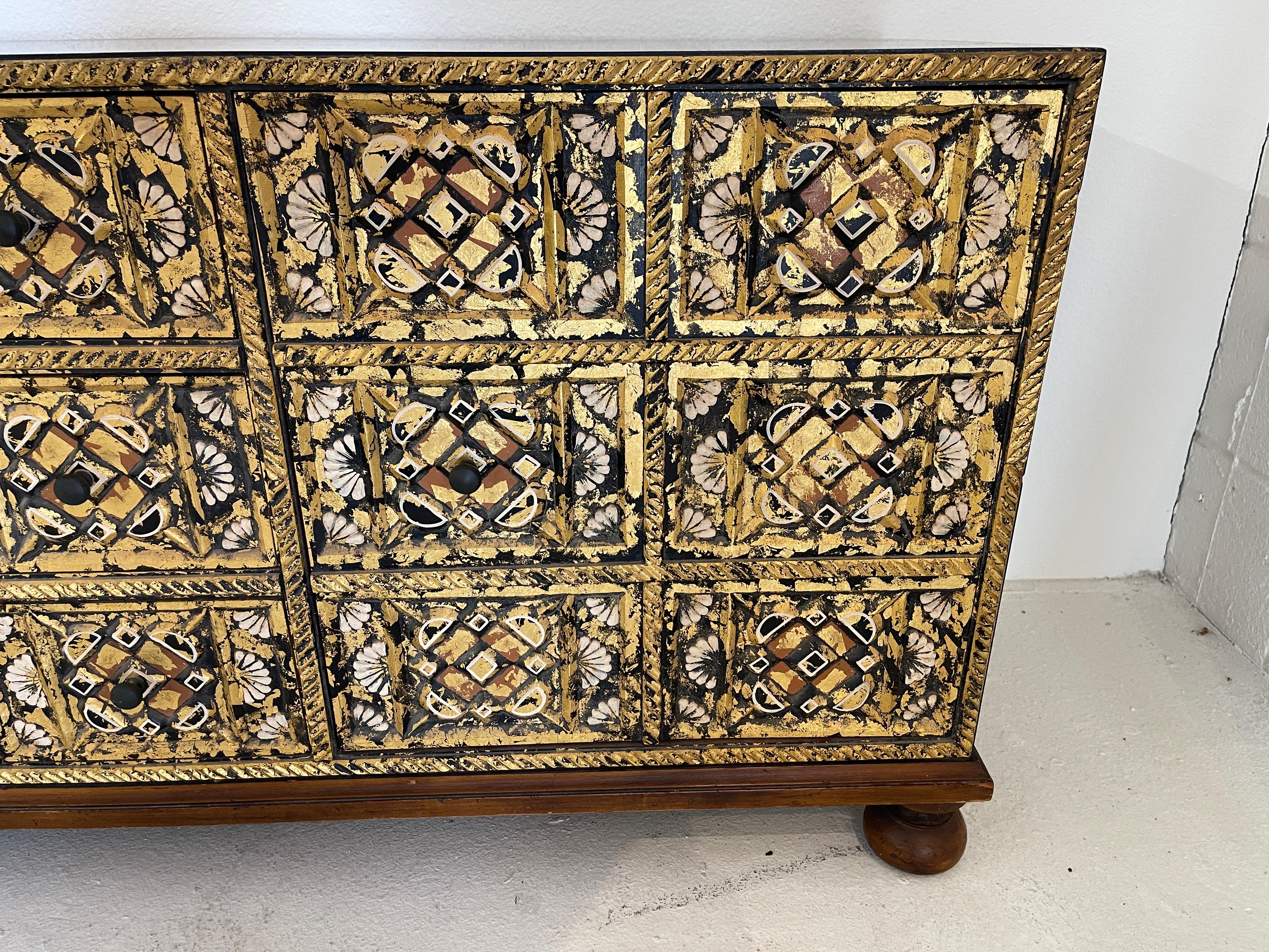 John Widdicomb Mediterranean Style Low Cabinet For Sale 4