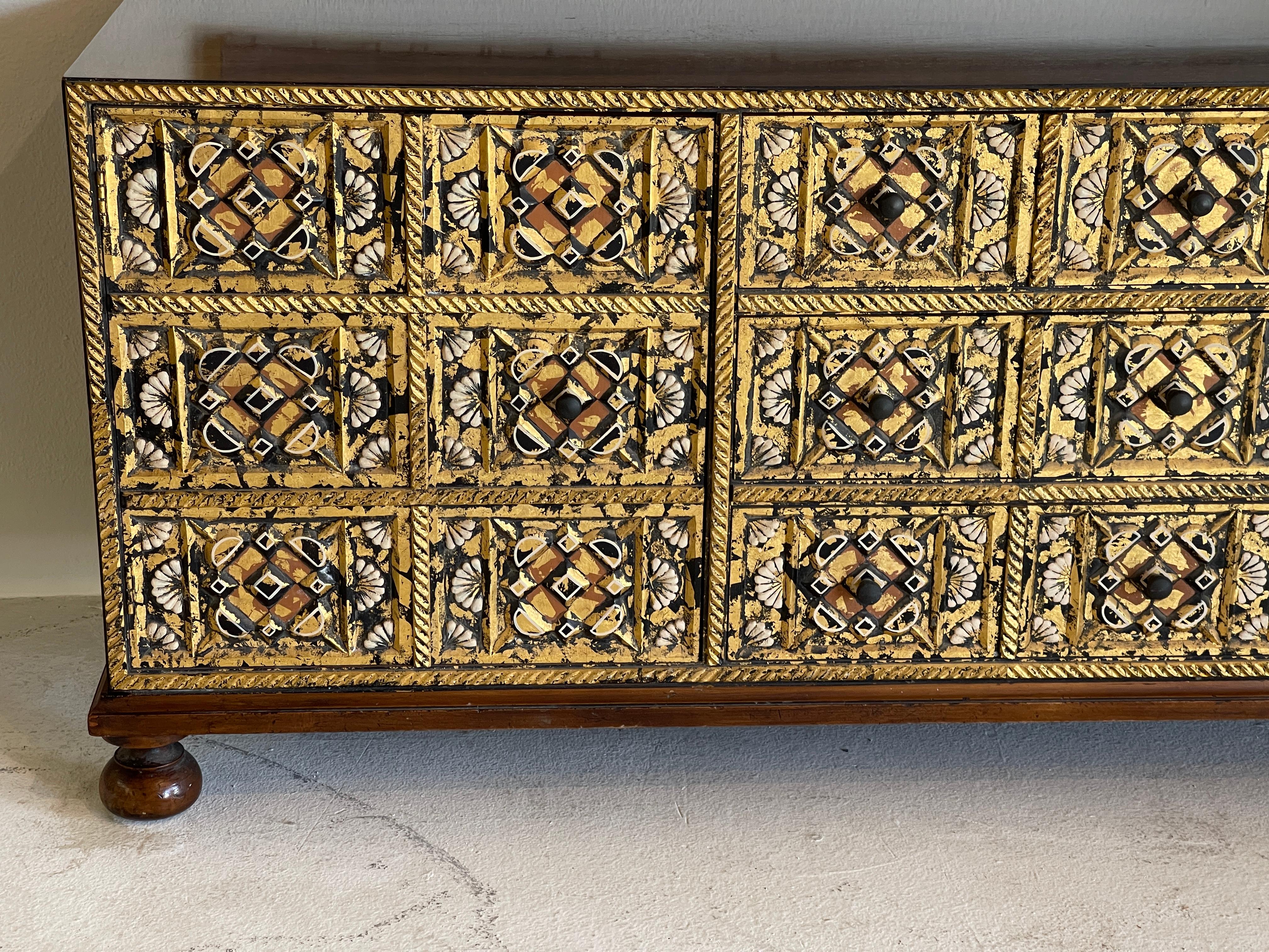 John Widdicomb Mediterranean Style Low Cabinet For Sale 13