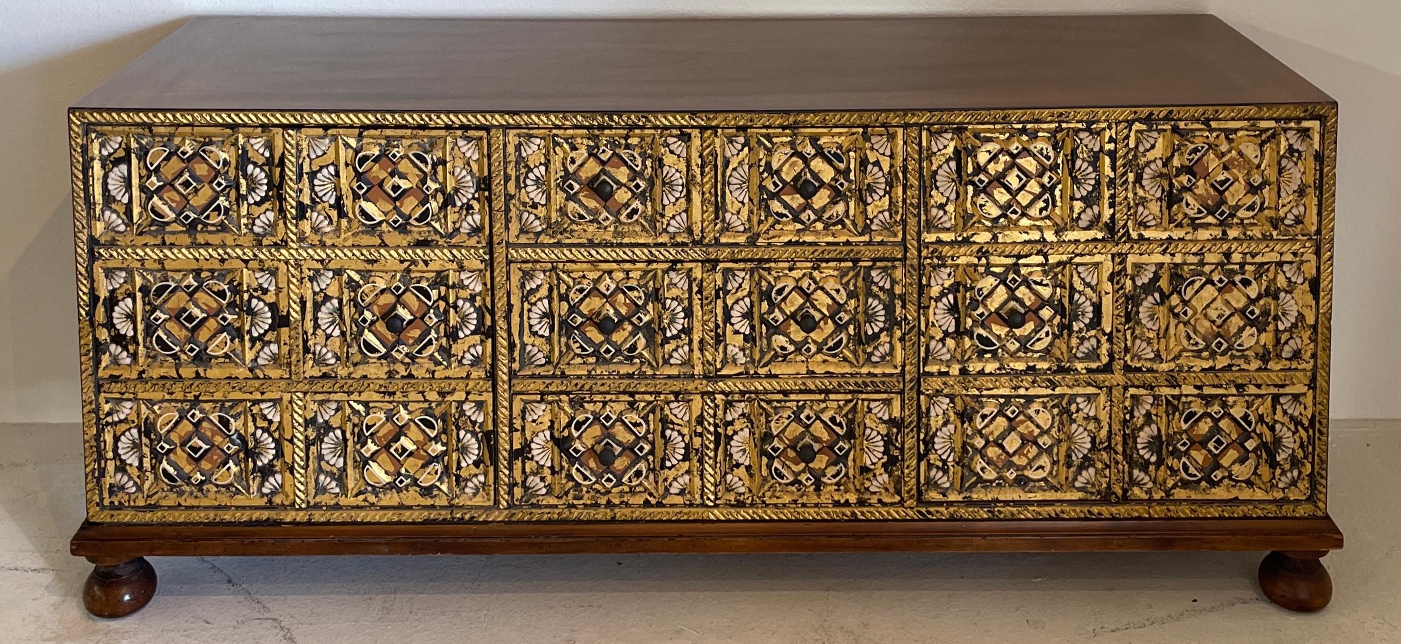 Mid-20th Century John Widdicomb Mediterranean Style Low Cabinet For Sale