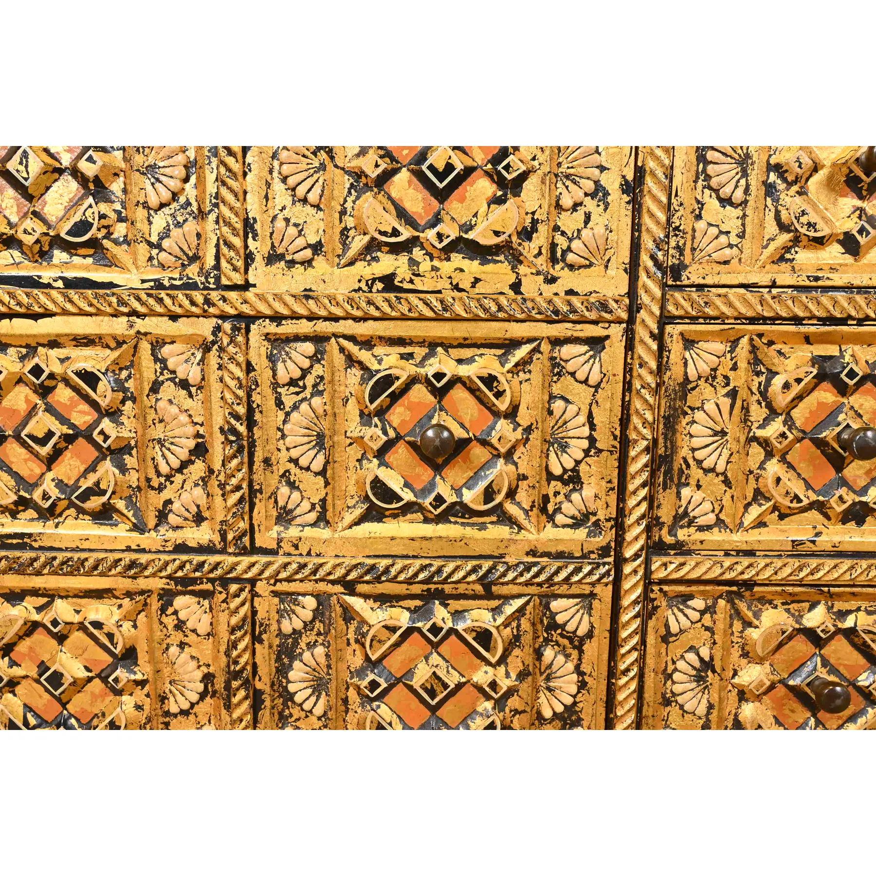 John Widdicomb Mediterrane Treasure Chest Niedrige Anrichte, 1960er Jahre im Angebot 1