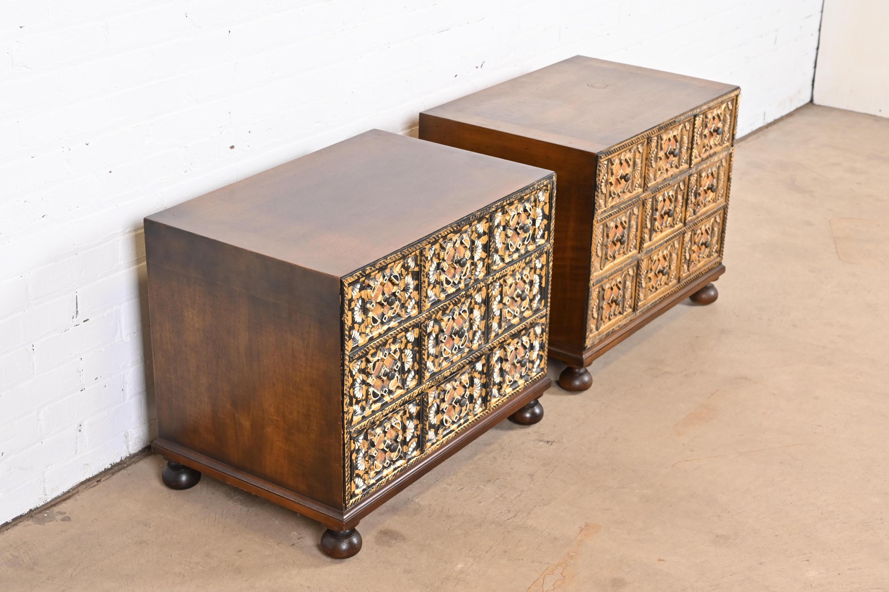 John Widdicomb Mediterranean Treasure Chests, 1960s In Good Condition In South Bend, IN