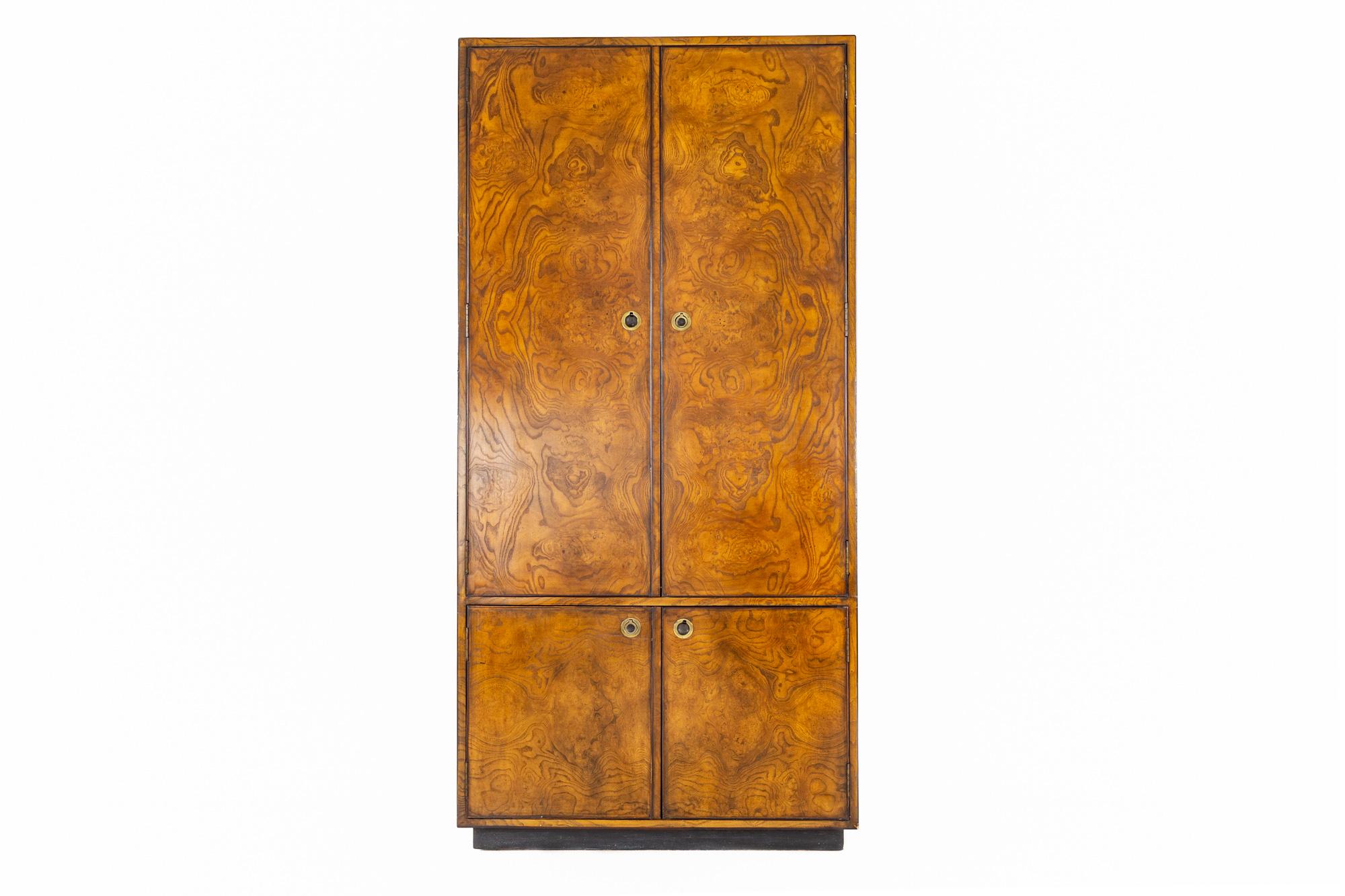 John Widdicomb mid century burlwood bar armoire

This armoire measures: 36 wide x 19 deep x 74 inches high

All pieces of furniture can be had in what we call restored vintage condition. That means the piece is restored upon purchase so it’s