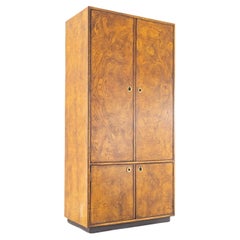 John Widdicomb Mid Century Burlwood Bar Armoire