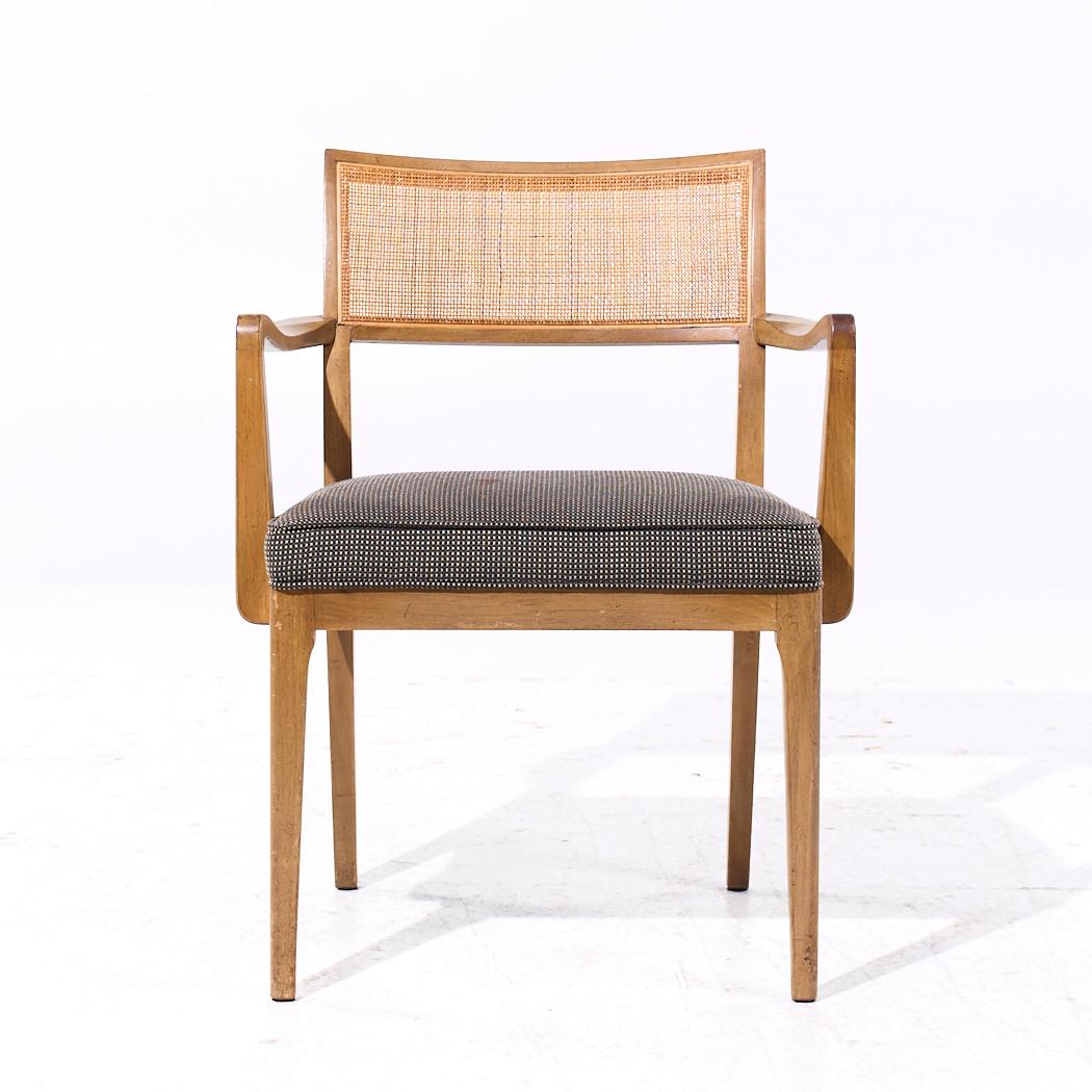 John Widdicomb Mid Century Cane und gebleichtes Mahagoni Esszimmerstühle - Satz von 6 (Gebleicht) im Angebot