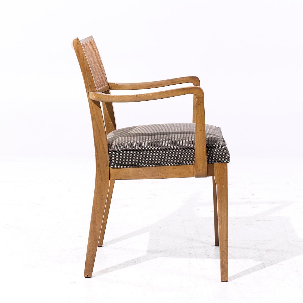 John Widdicomb Mid Century Cane und gebleichtes Mahagoni Esszimmerstühle - Satz von 6 im Angebot 1