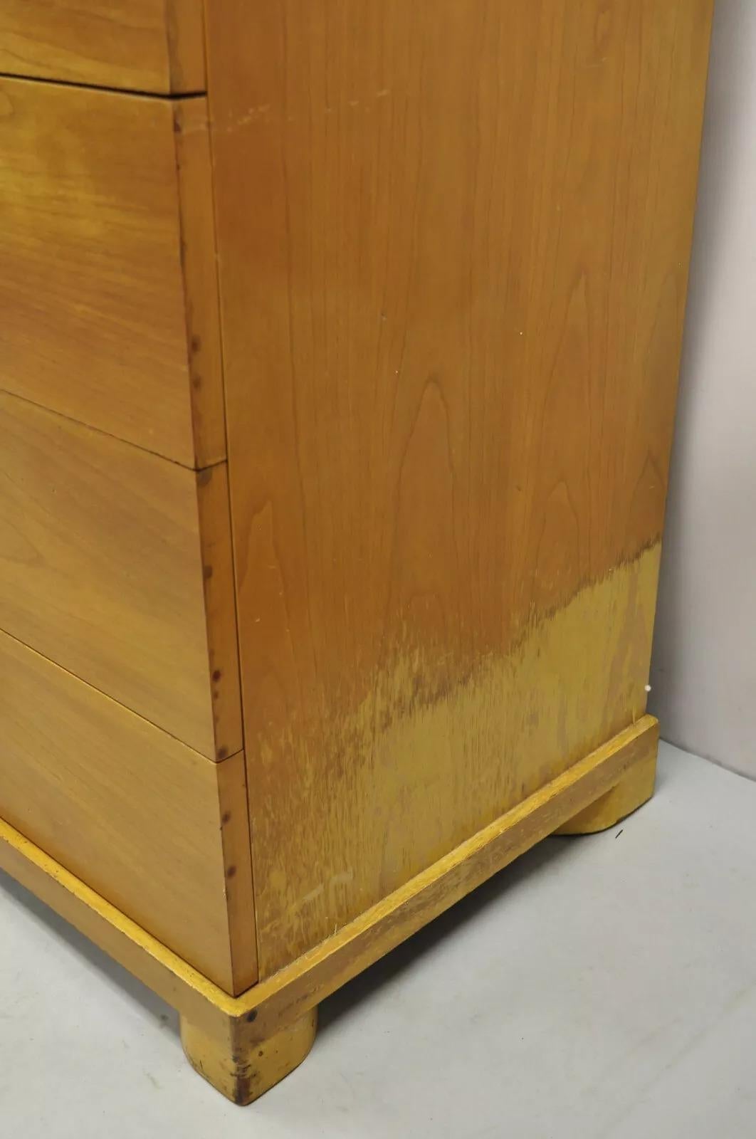 John Widdicomb Mid Century Modern 10 Drawer Blonde Mahogany Large Dresser Chest For Sale 2