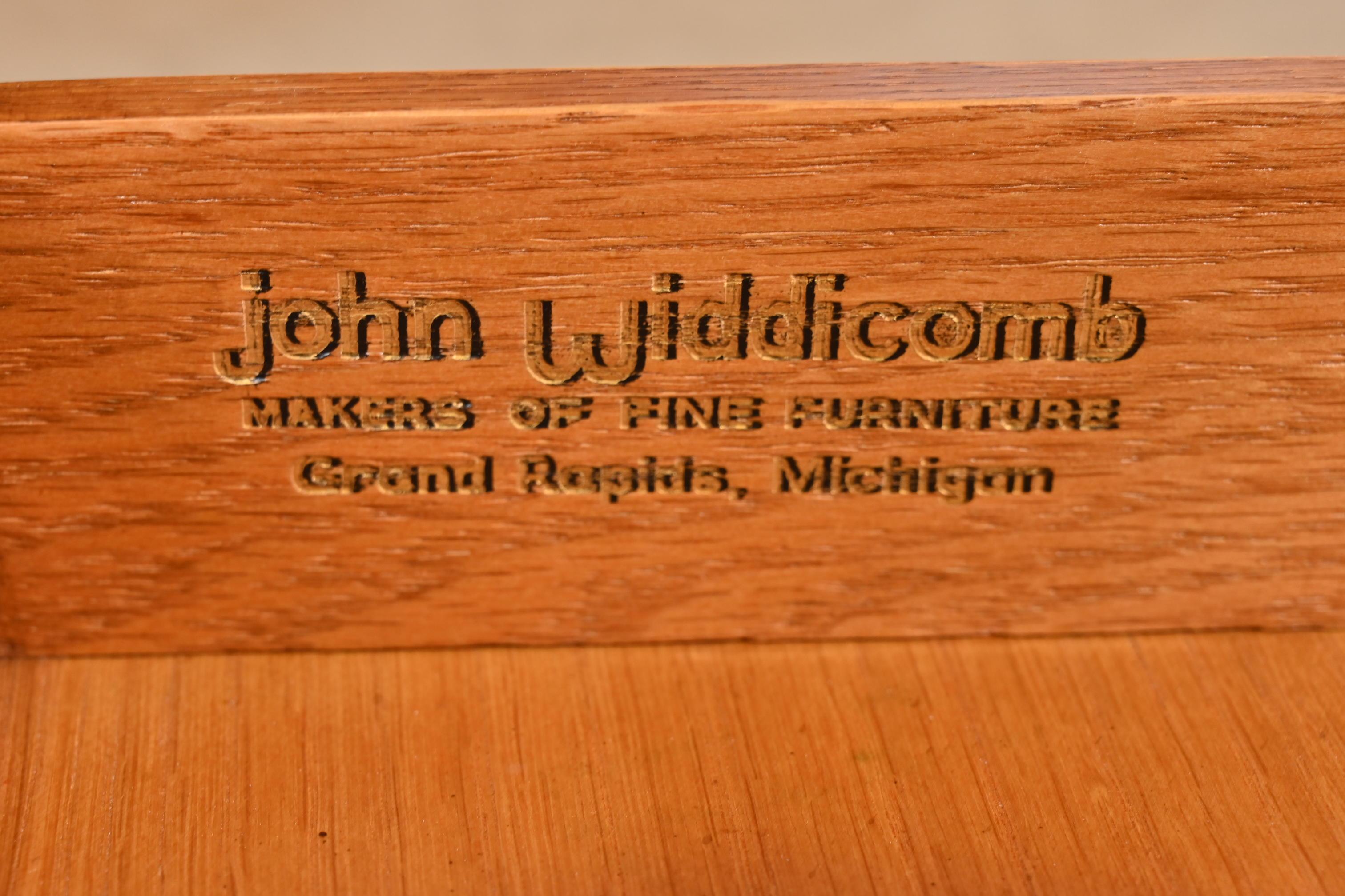 John Widdicomb Mid-Century Modern Black Lacquered Dresser, Newly Refinished 4
