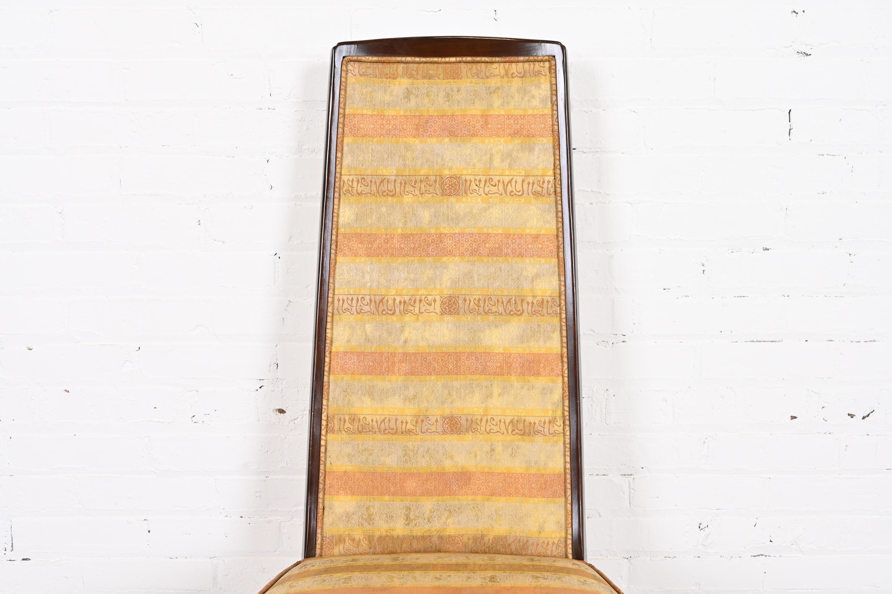 John Widdicomb Moderne Esszimmerstühle mit hoher Rückenlehne aus der Mitte des Jahrhunderts, Satz mit sechs Stühlen (Polster) im Angebot