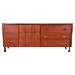 John Widdicomb Mid-Century Modern Mahogany Dresser or Credenza, Newly Refinished
