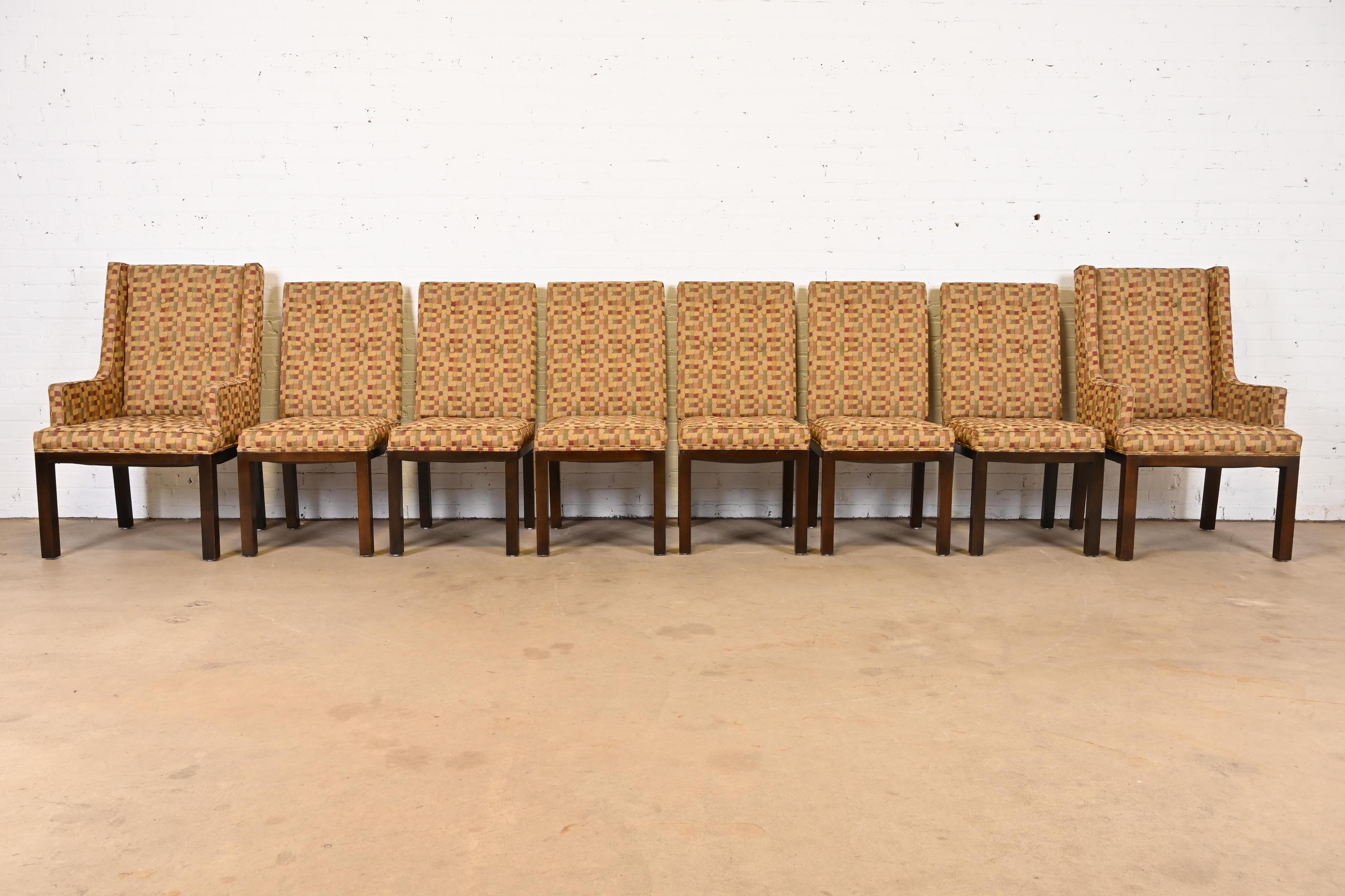American John Widdicomb Mid-Century Modern Parsons Dining Chairs, Set of Eight