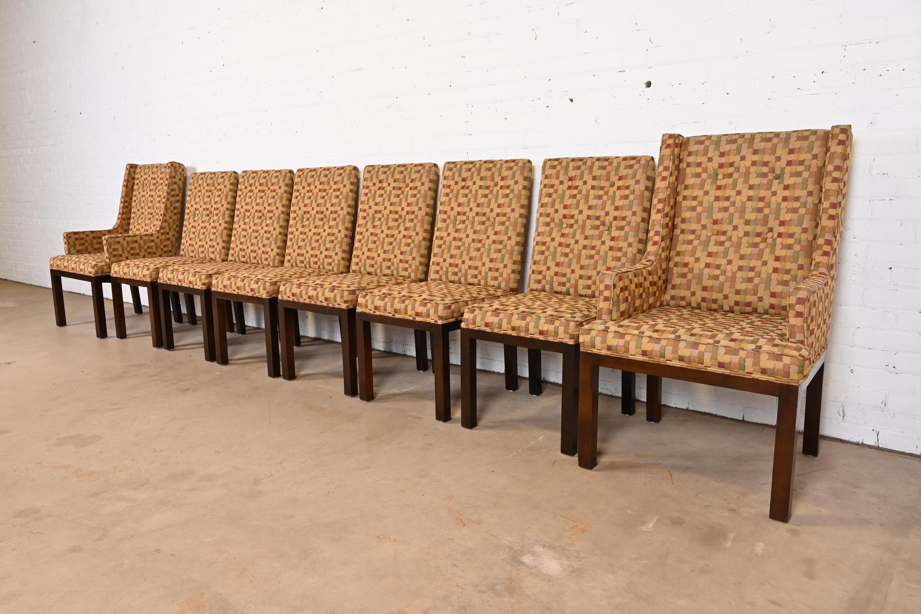 Late 20th Century John Widdicomb Mid-Century Modern Parsons Dining Chairs, Set of Eight